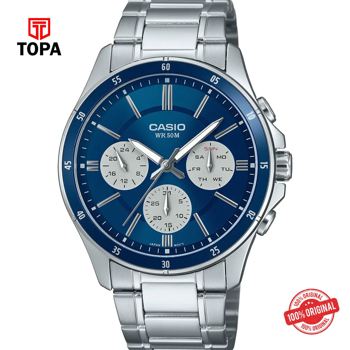 Casio MTP-1374D-2A3 Quartz Analog Men's Watch