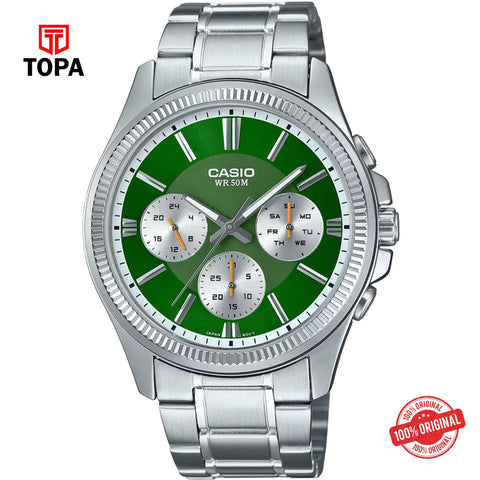 Topa Casio-MTP-1375D-3A-Metal-Band-Men-Watch - Product Image 1