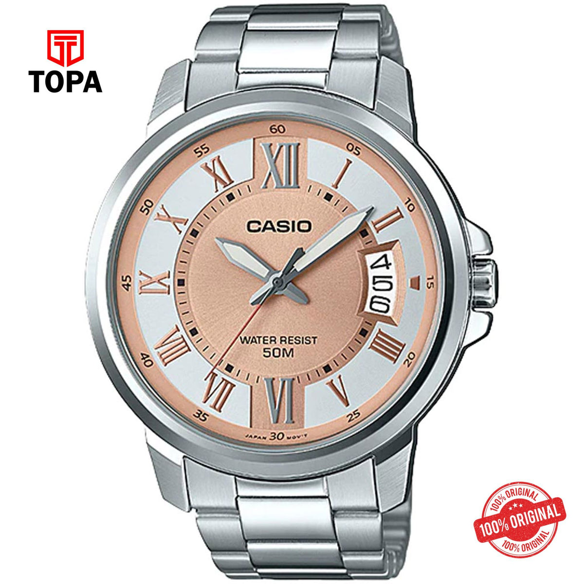 Casio MTP-130D-1AV Quartz Analog Men's Watch