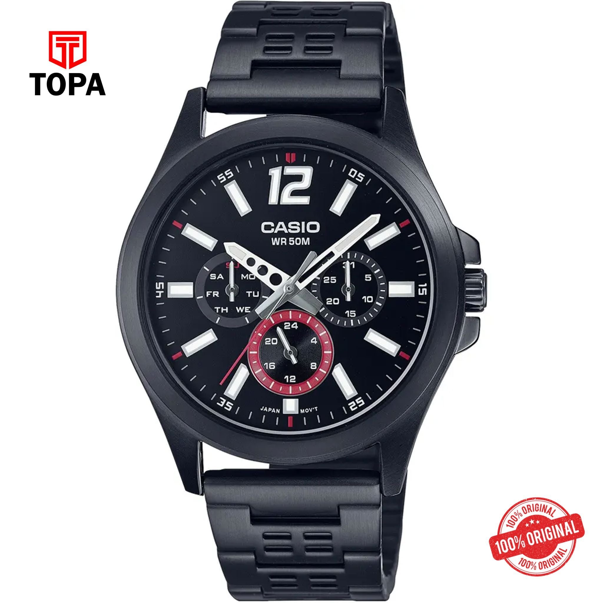 Casio MTP-E350B-1B Quartz Analog Men's Watch