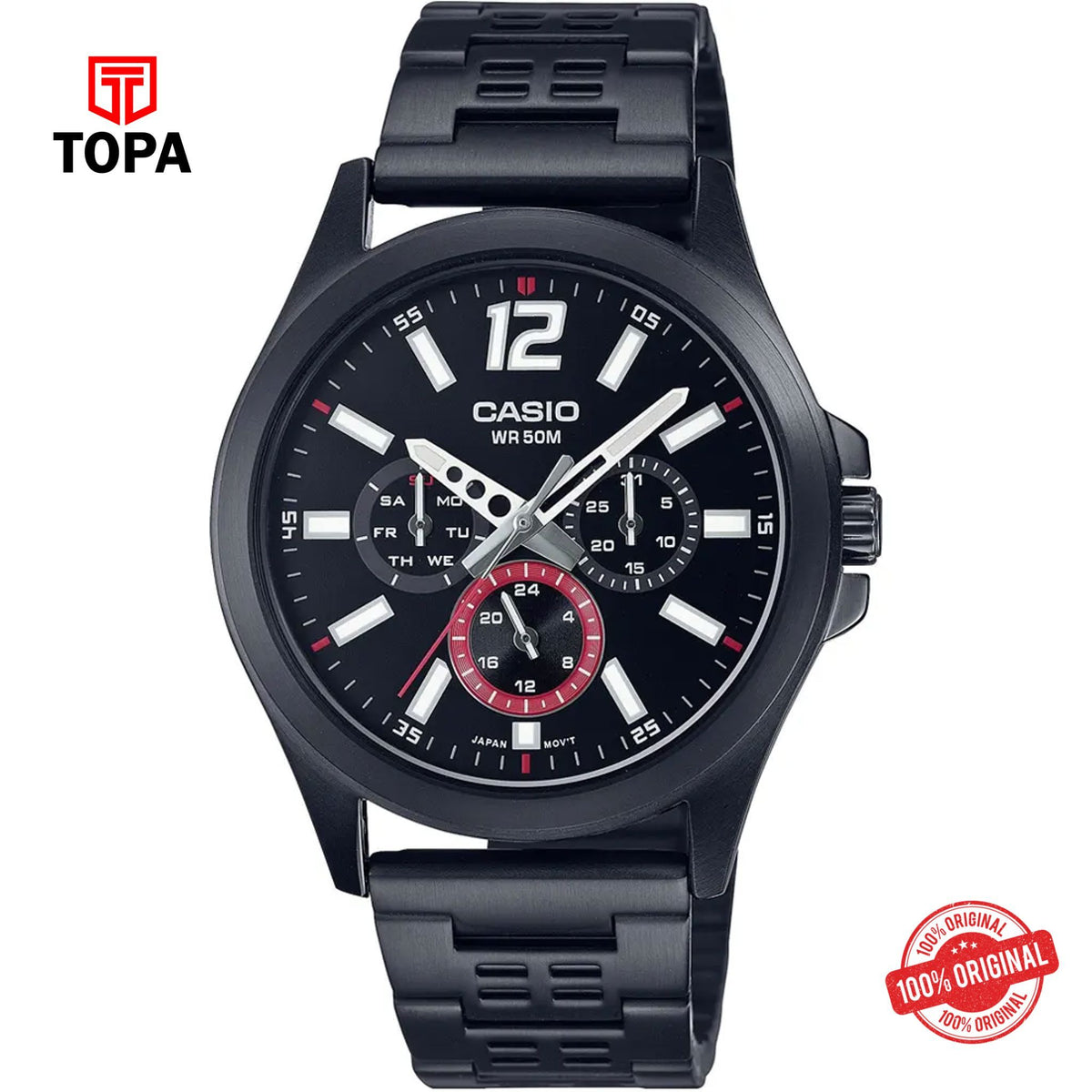 Casio MTP-E350B-1B Quartz Analog Men's Watch