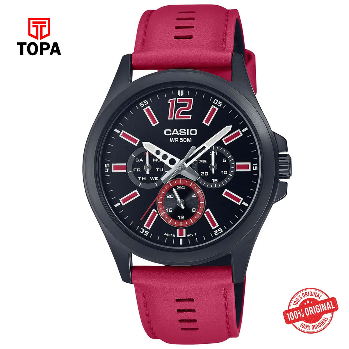 Casio MTP-E350BL-1B Quartz Analog Men's Watch