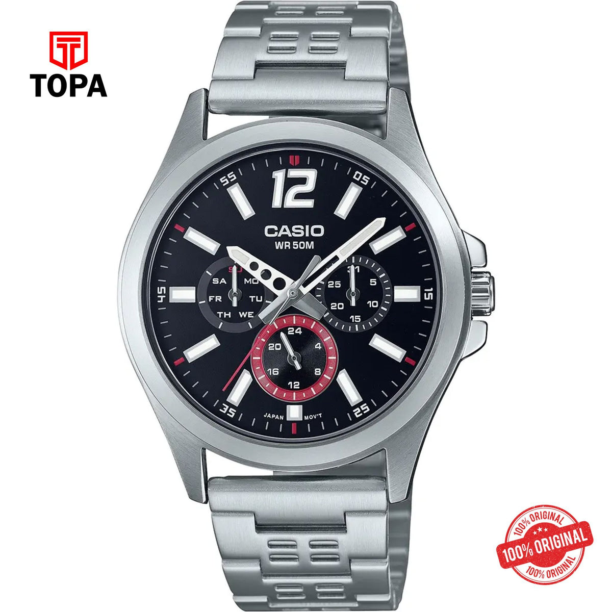 Casio MTP-E350D-1B Quartz Analog Men's Watch