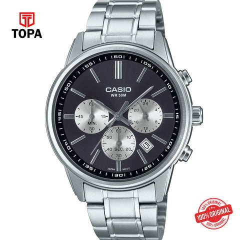 Topa Casio-MTP-E515D-1A-Metal-Band-Mens-Watch - Product Image 1