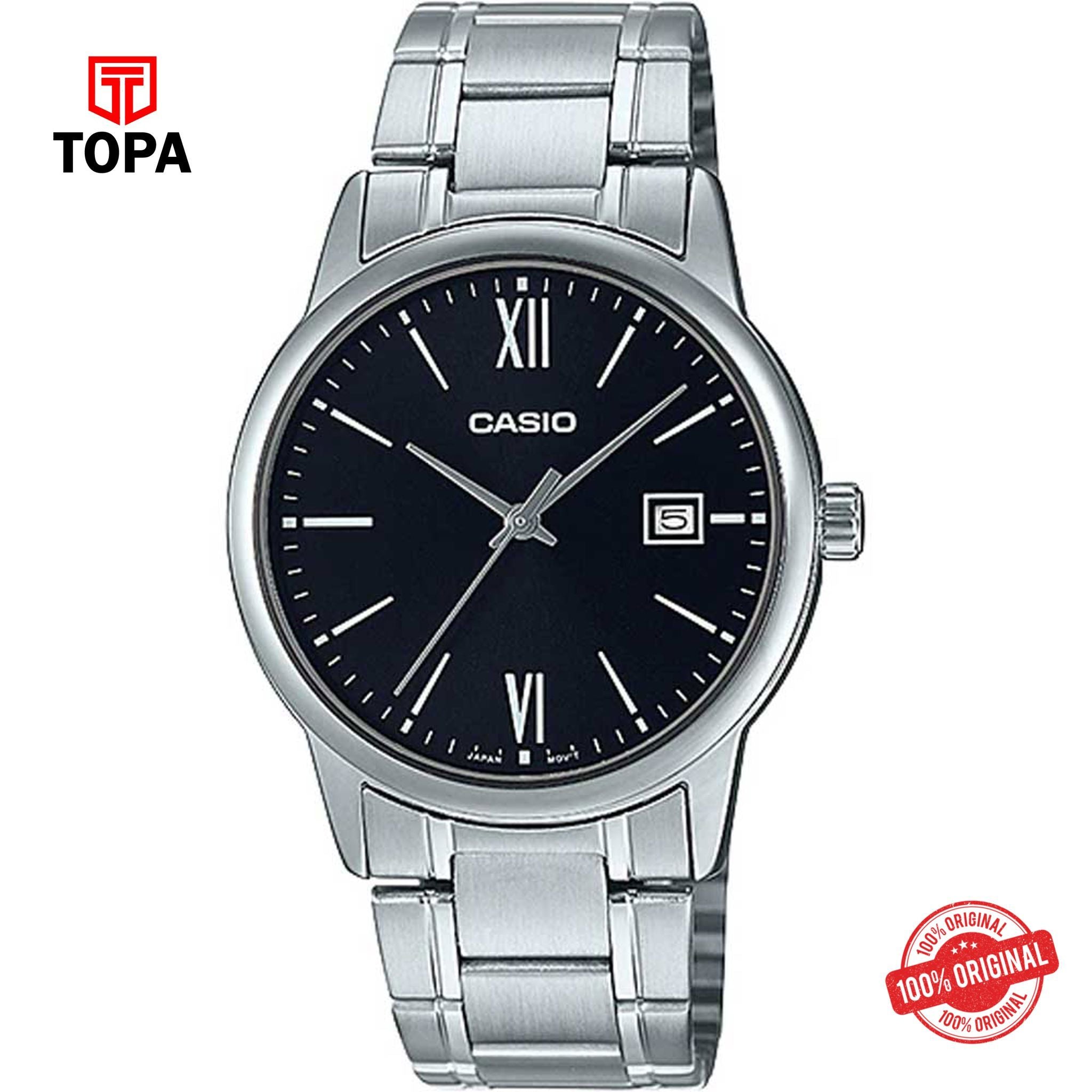 Topa Casio-MTP-V002D-1B3-Metal-Band-Men-Watch - Product Image 1