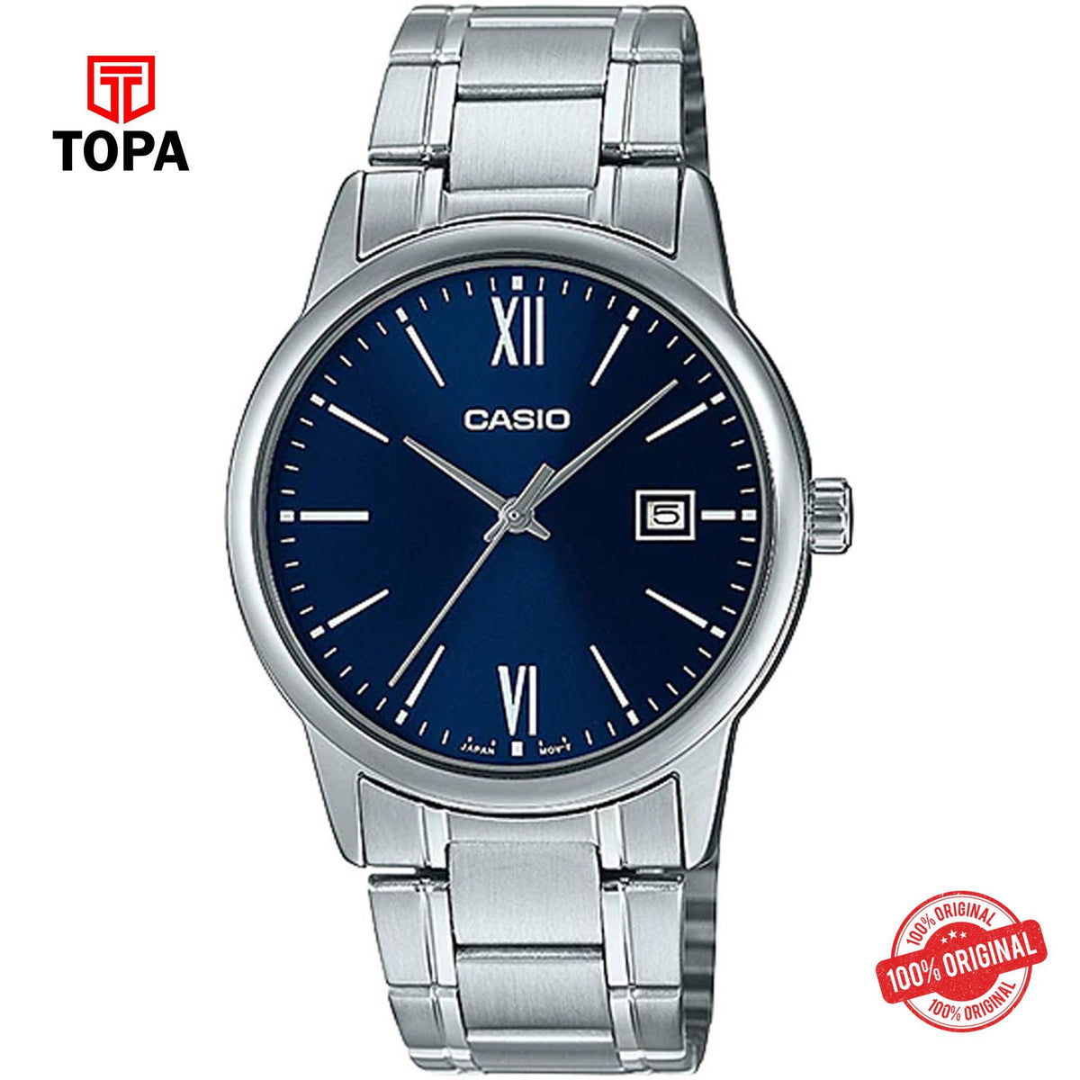 Casio MTP-V002D-2B3 Quartz Analog Men's Watch