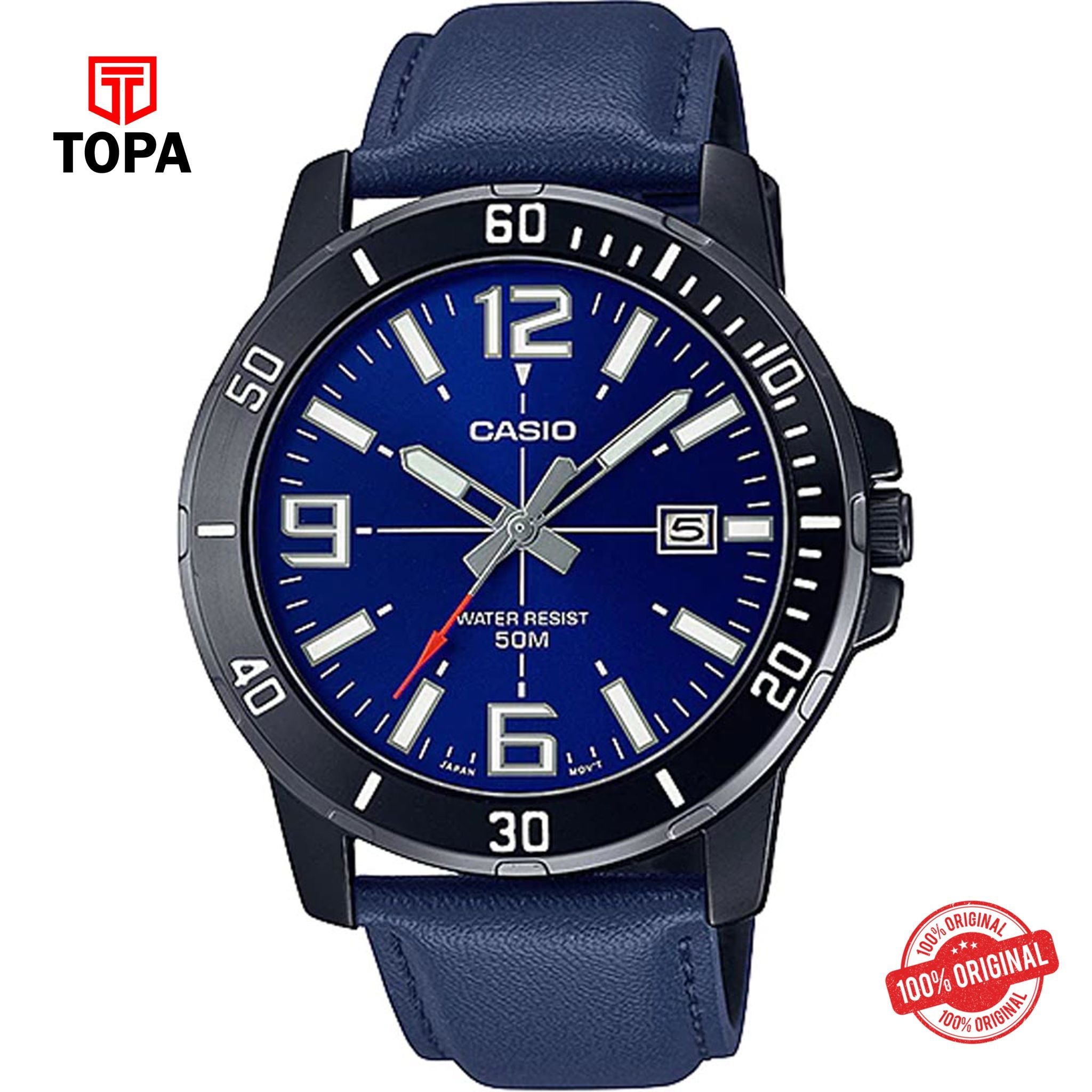 Casio MTP-VD01BL-2B Quartz Analog Men's Watch