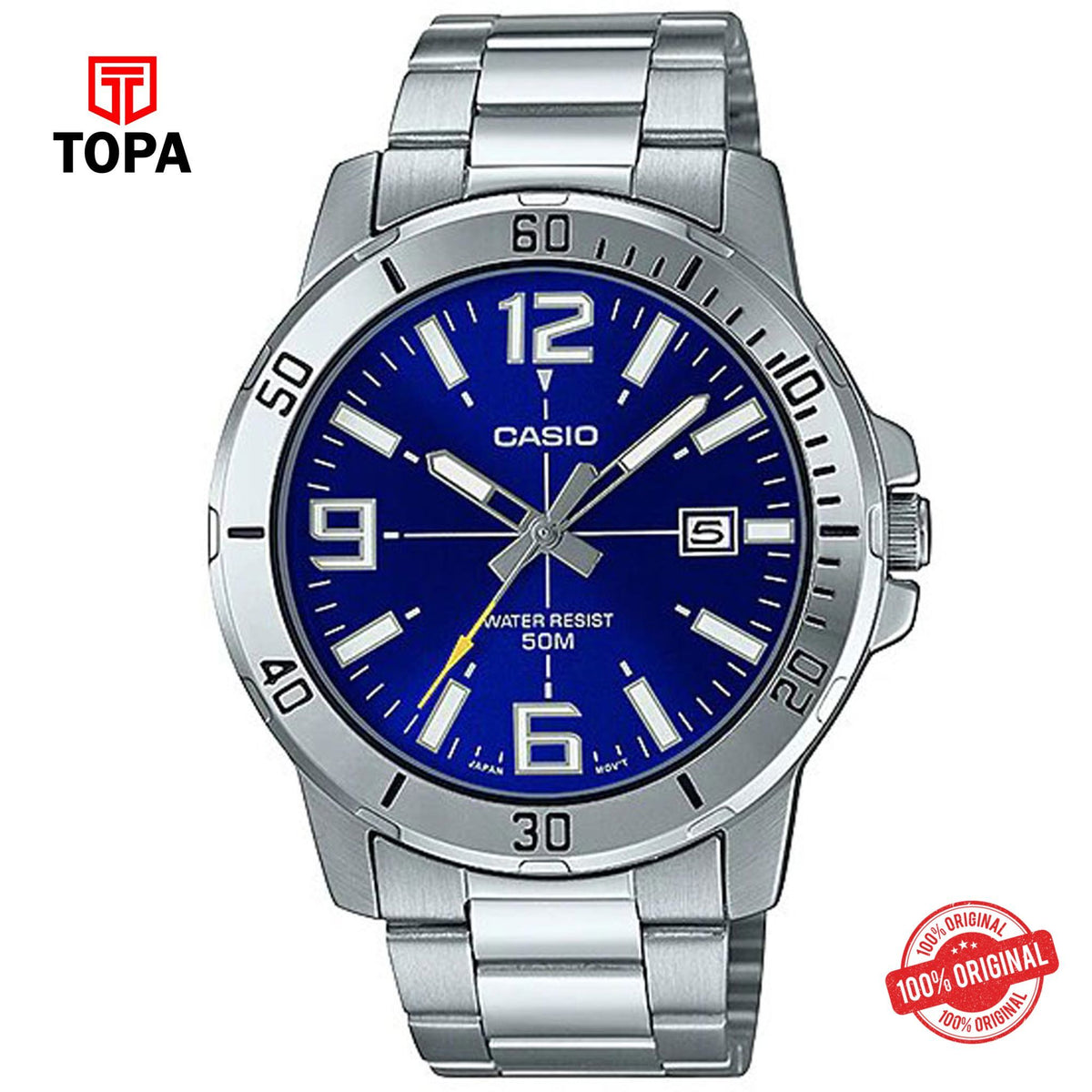 Casio MTP-VD01D-2B Quartz Analog Men's Watch