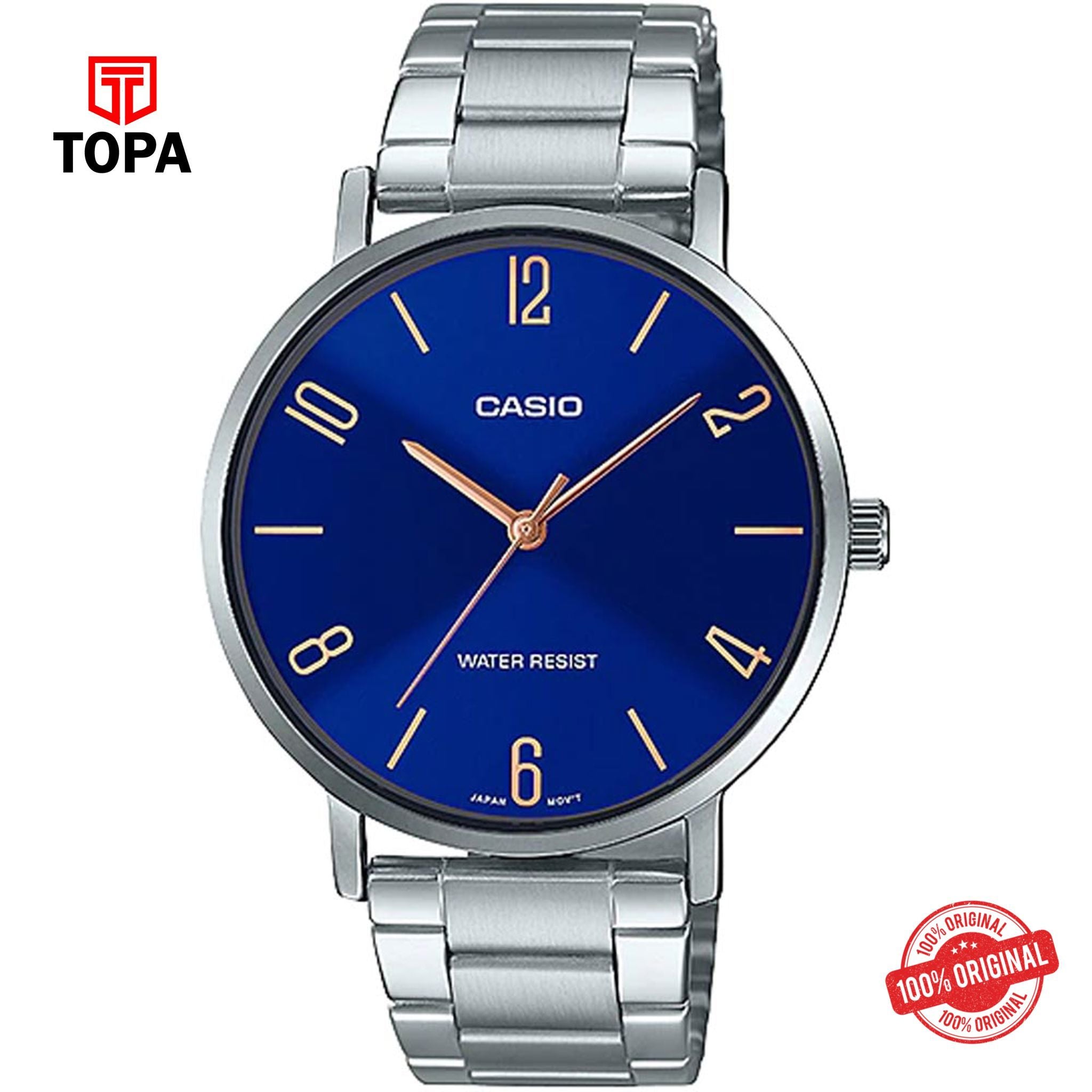 Casio MTP-VT01D-2B2 Quartz Analog Men's Watch