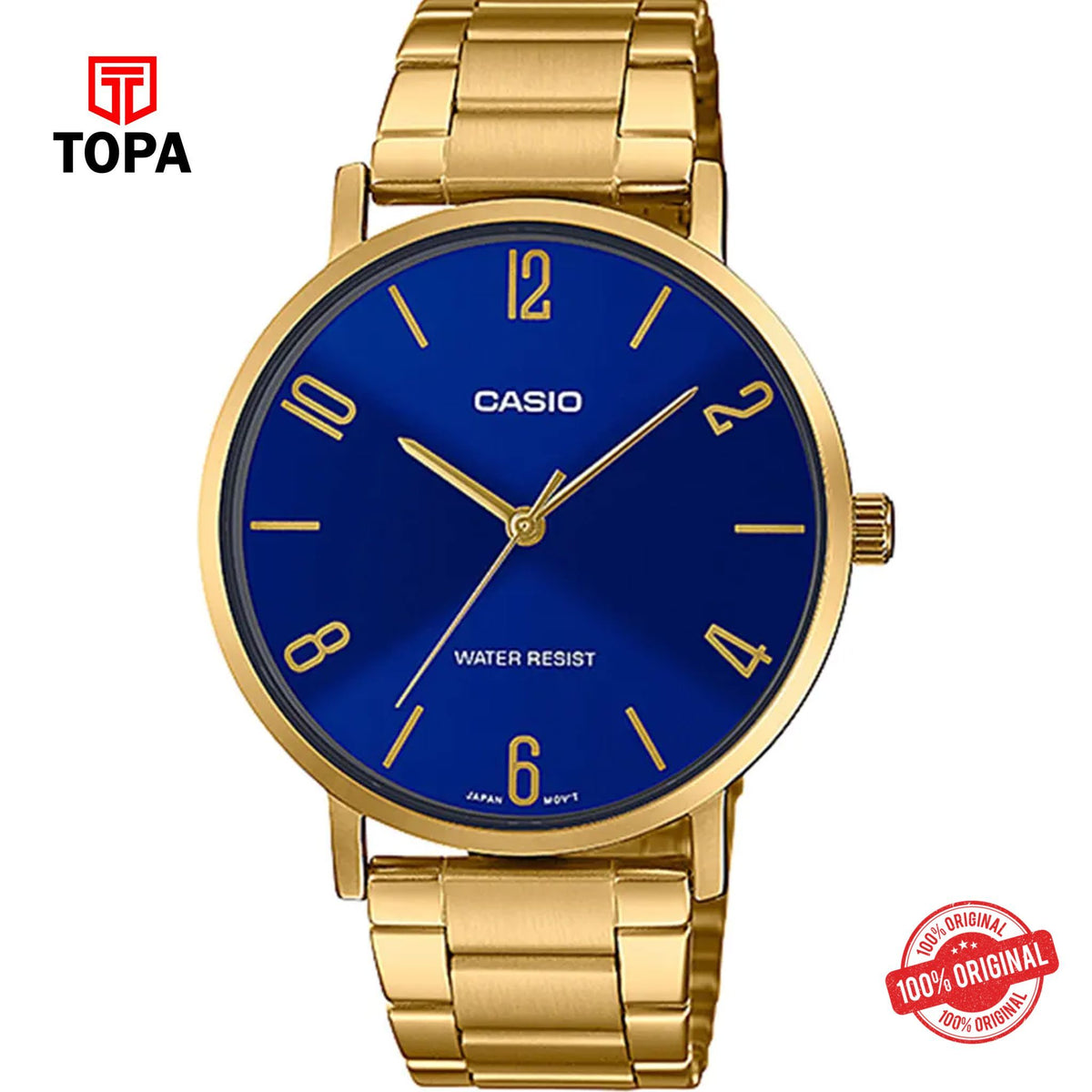 Casio MTP-VT01G-2B2 Quartz Analog Men's Watch