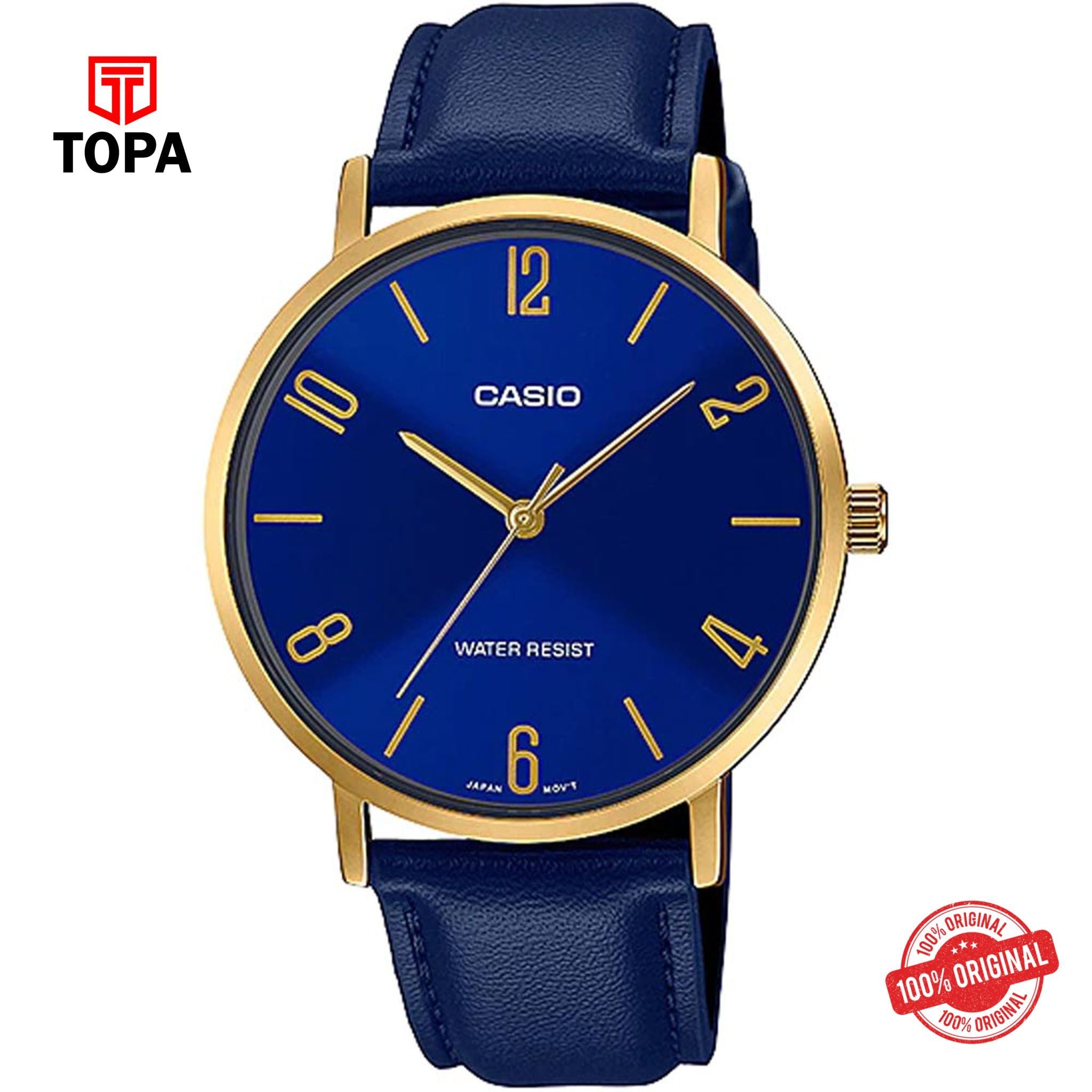 Casio MTP-VT01GL-2B2 Quartz Analog Men's Watch
