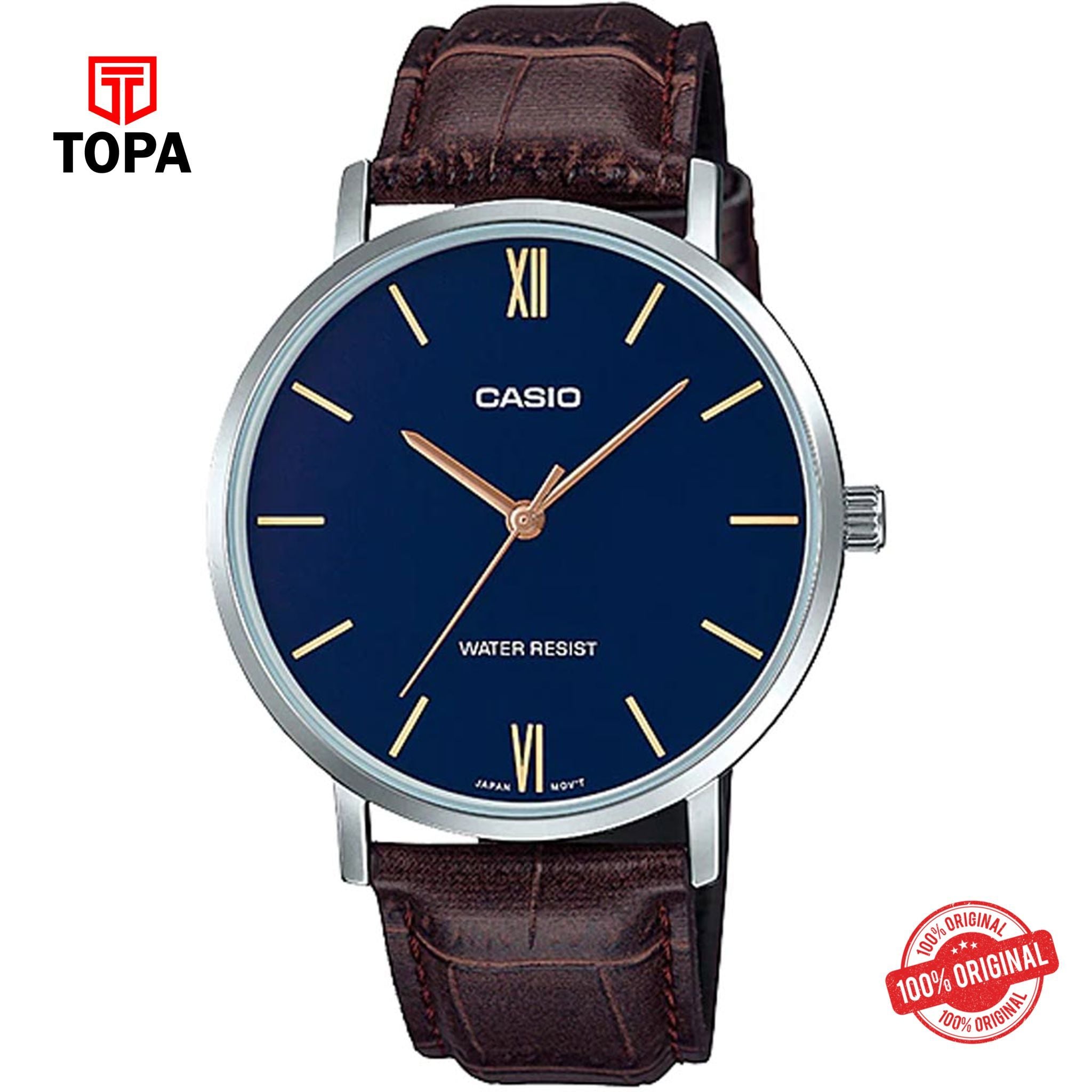 Casio MTP-VT01L-2B Quartz Analog Men's Watch