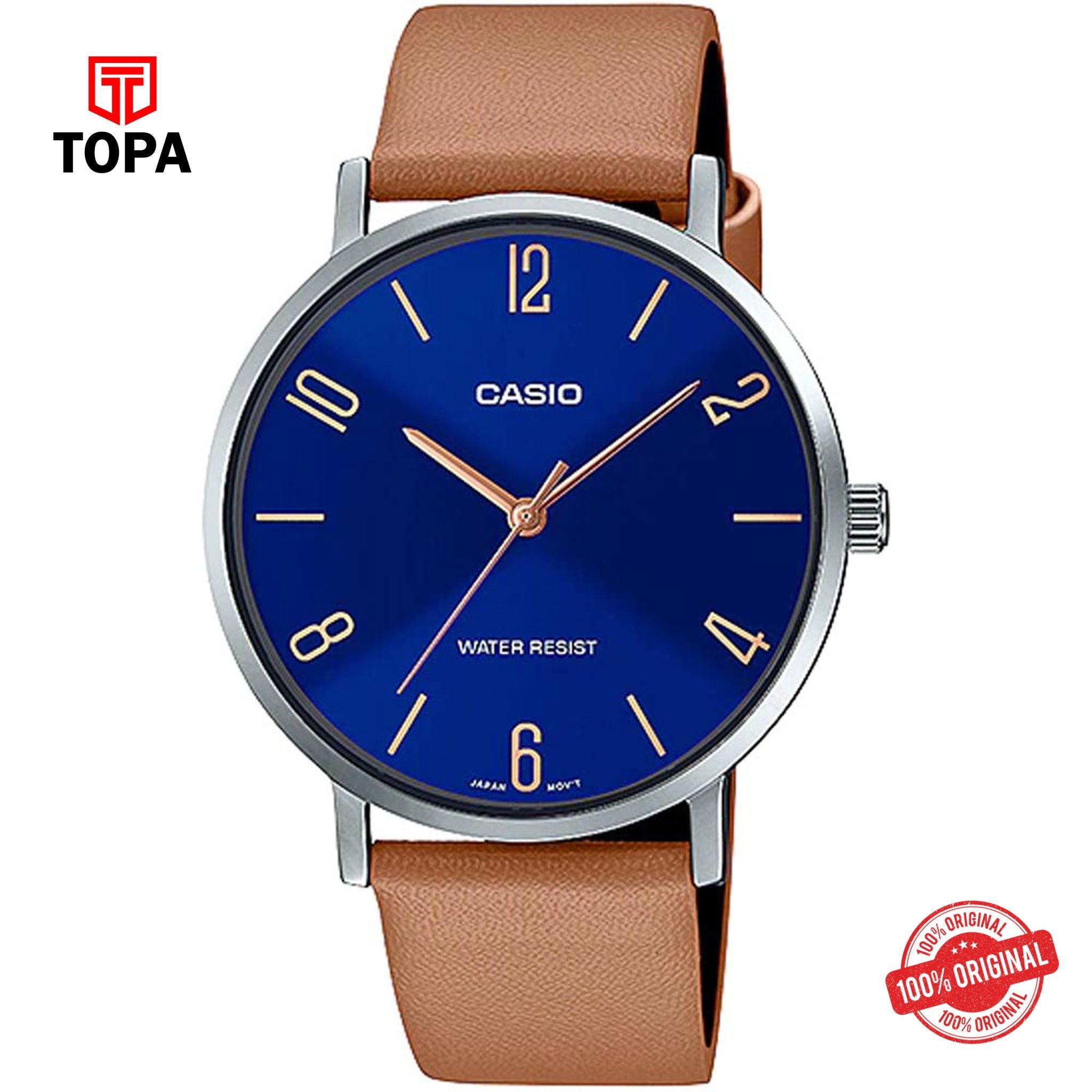 Casio MTP-VT01L-2B2 Quartz Analog Men's Watch