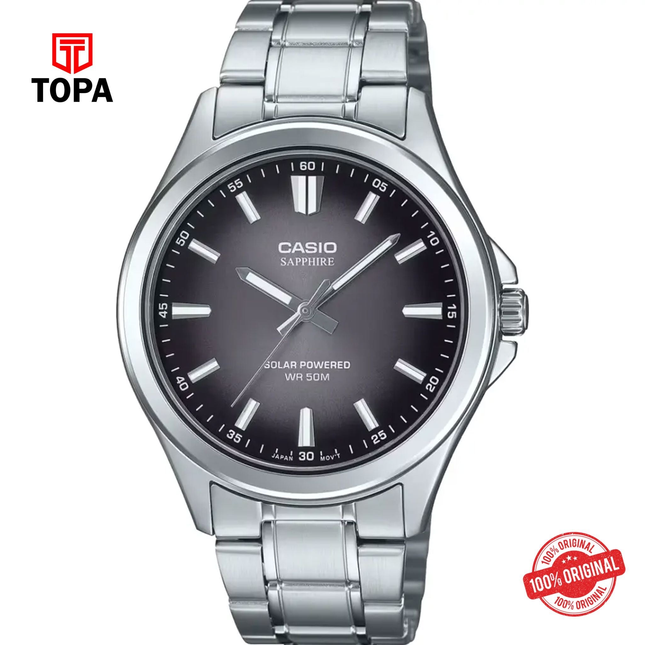 Casio MTS-RS100D-1A Solar Analog Men's Watch