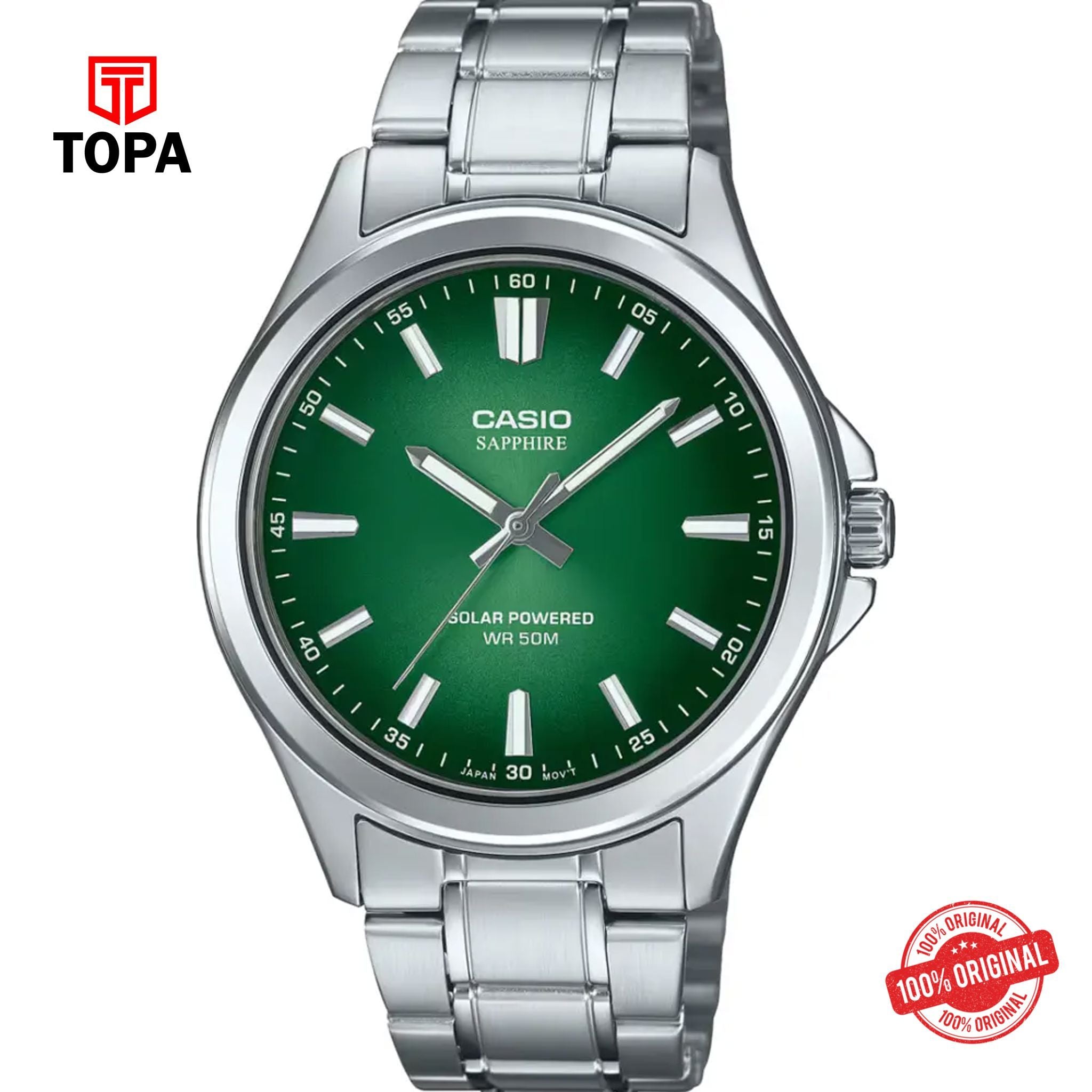 Casio MTS-RS100D-3A Solar Analog Men's Watch