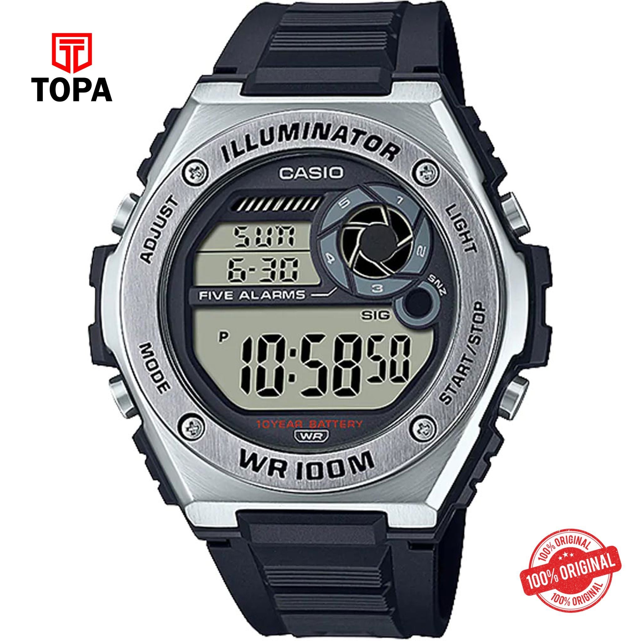 Casio MWD-100H-1A Quartz Digital Men's Watch