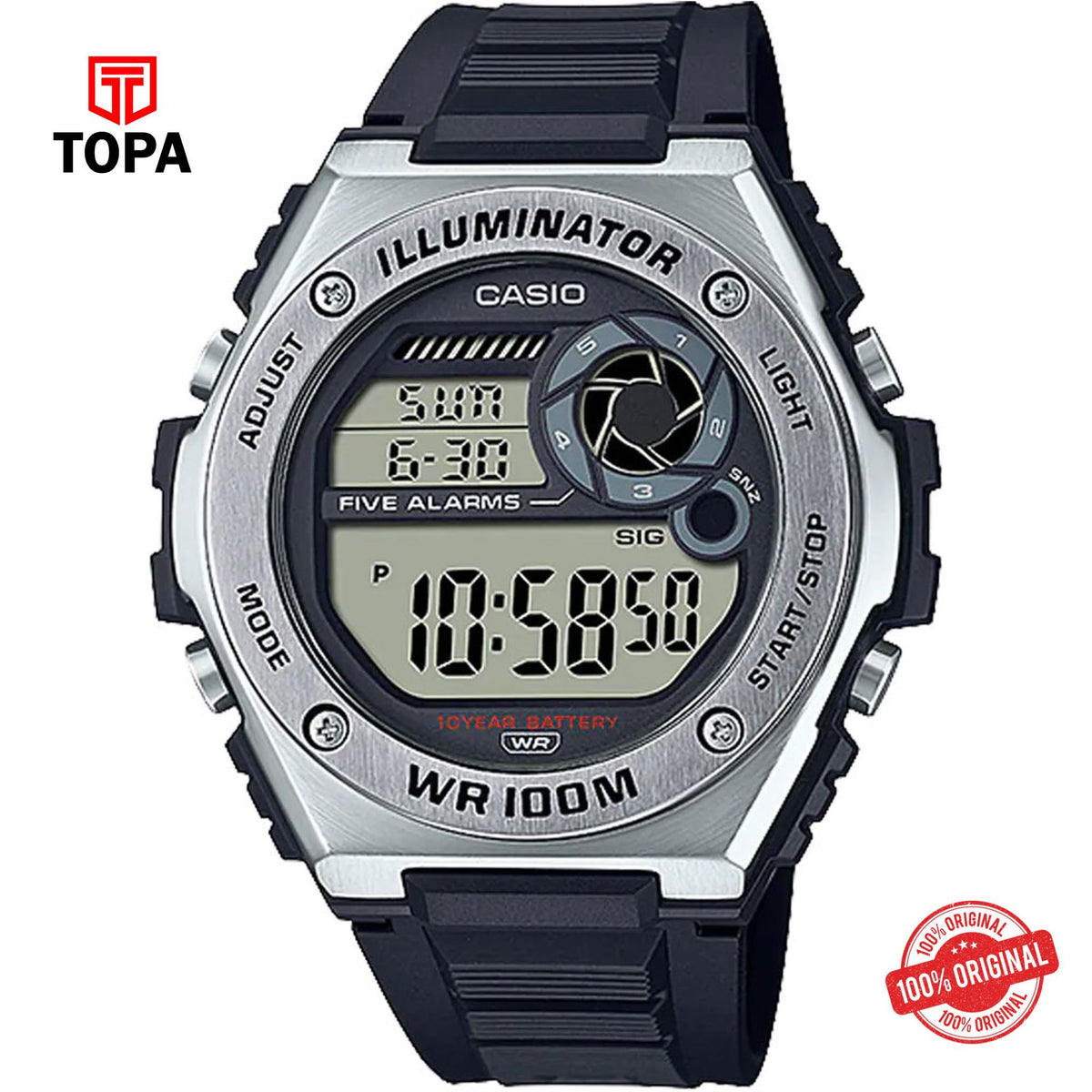 Casio MWD-100H-1A Quartz Digital Men's Watch