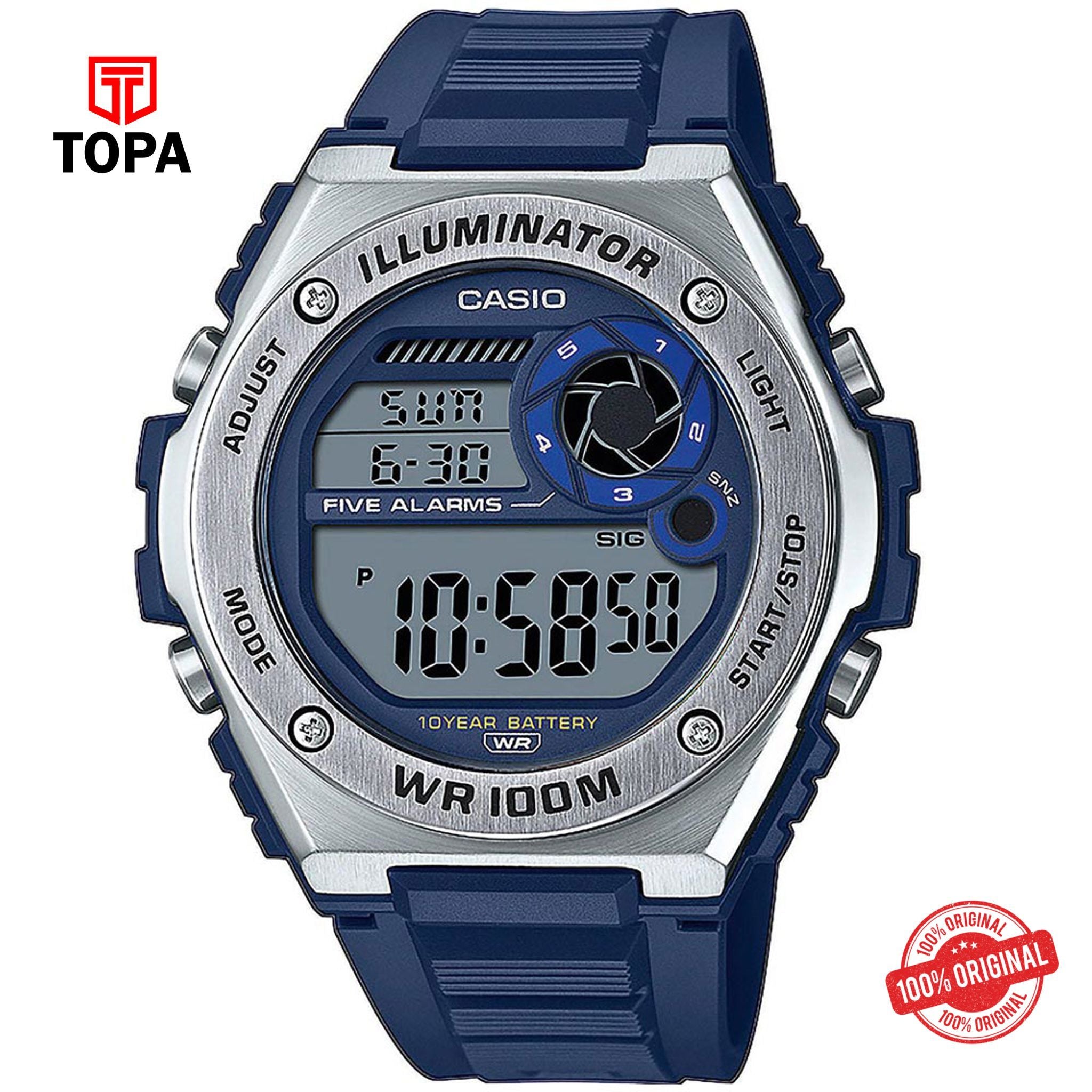 Casio MWD-100H-2A Quartz Digital Men's Watch
