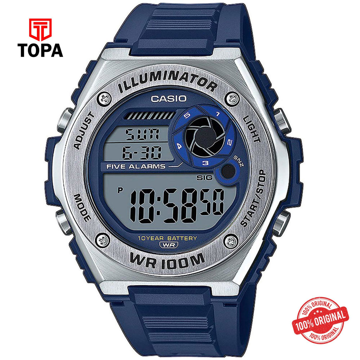 Casio MWD-100H-2A Quartz Digital Men's Watch