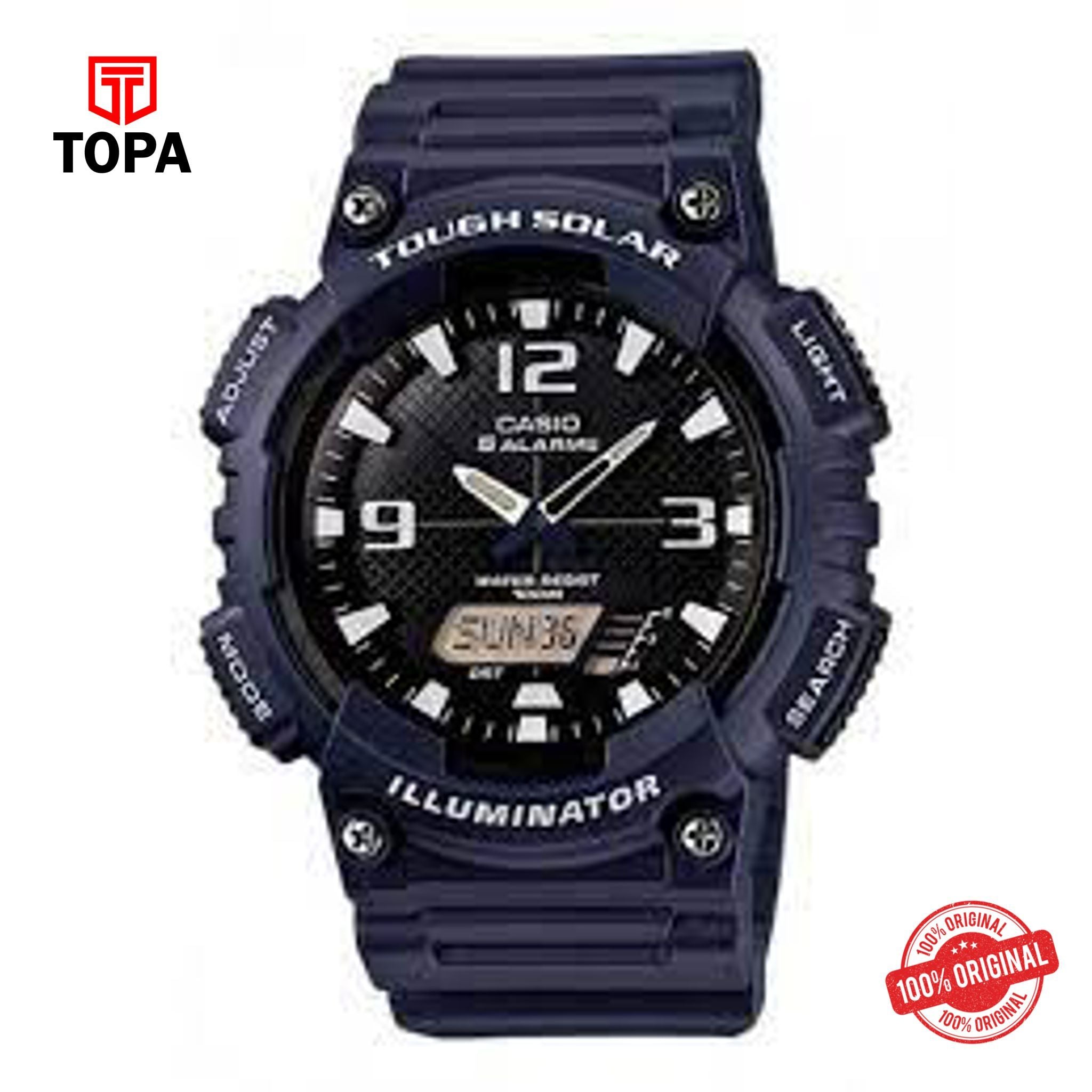Casio AQS-810W-2A2VDF Solar Digital Men's Watch
