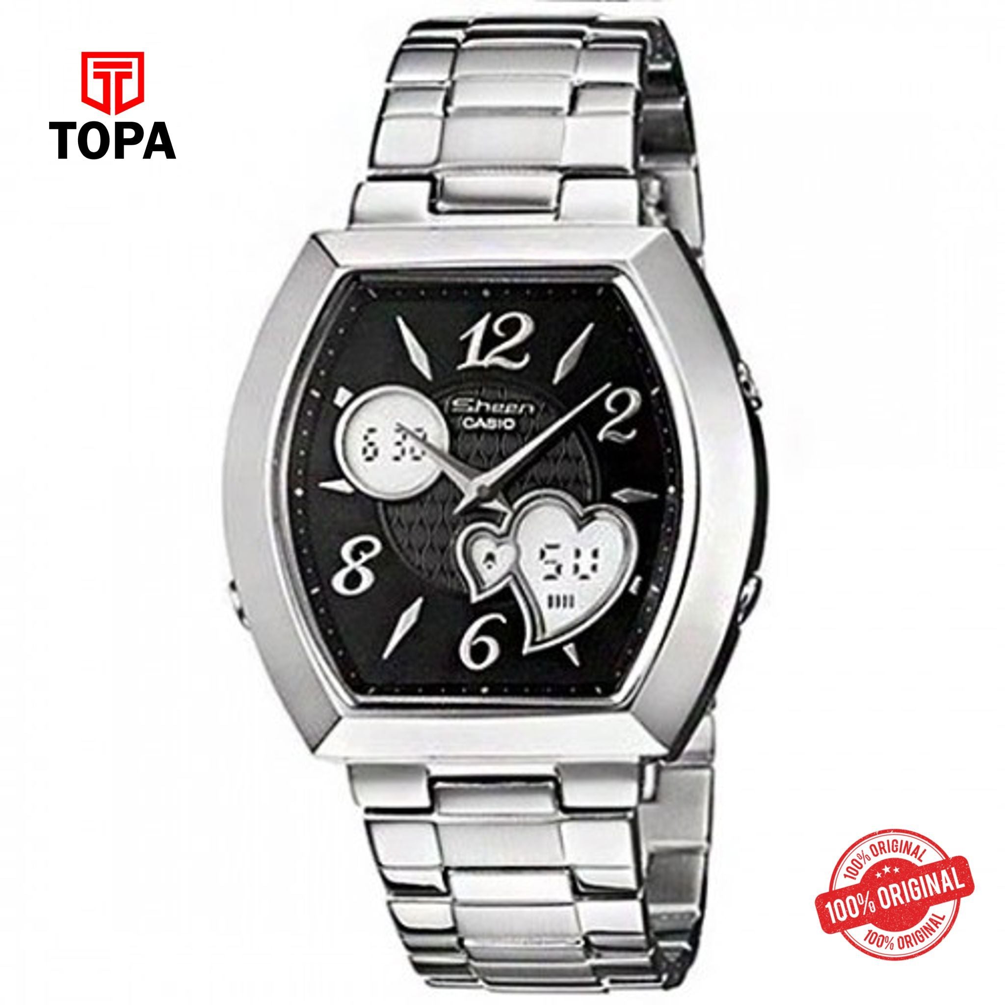 Casio SHE-6007D-1ADR Automatic Analog-Digital Women's Watch