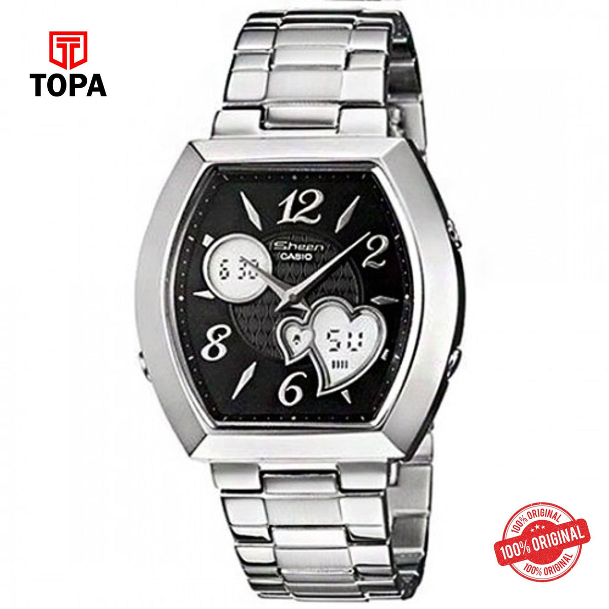 Casio SHE-6007D-1ADR Automatic Analog-Digital Women's Watch