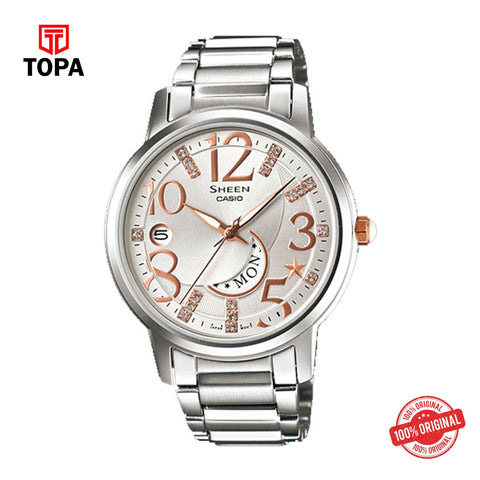 Topa Casio-Sheen-Analog-Multi-Color-Dial-Womens-Dress-Watch-SHE-4 - Product Image 1