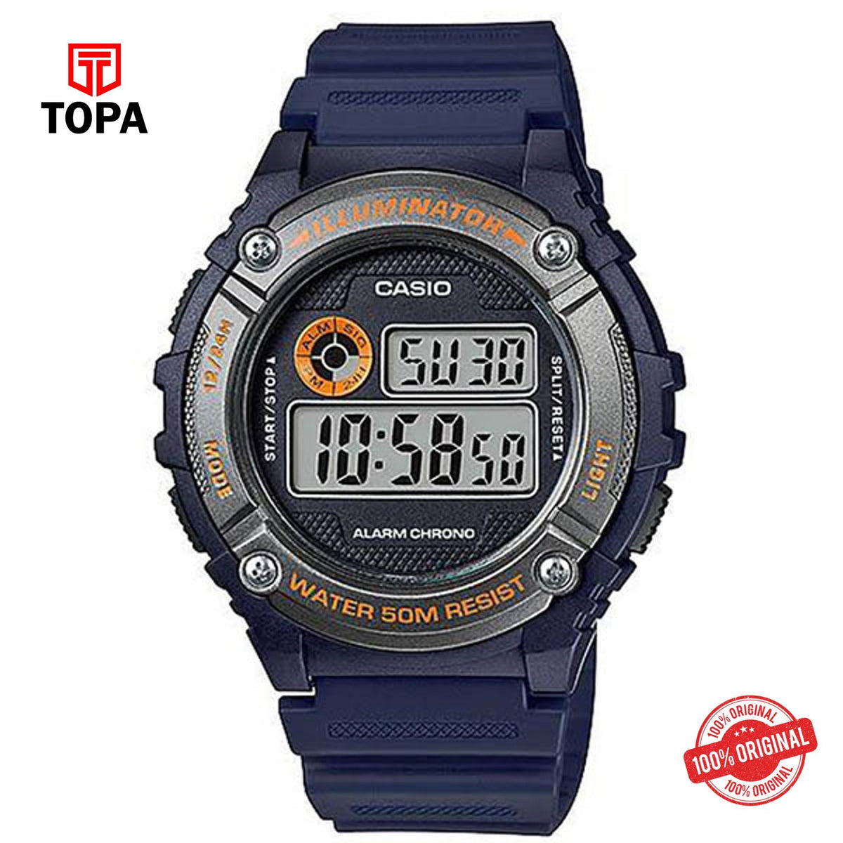 Casio W-216H-2BV Quartz Digital Men's Watch