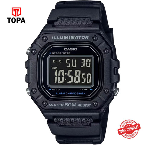 Casio W-218H-1B Quartz Digital Men's Watch