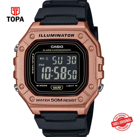 Casio W-218HM-5B Quartz Digital Men's Watch