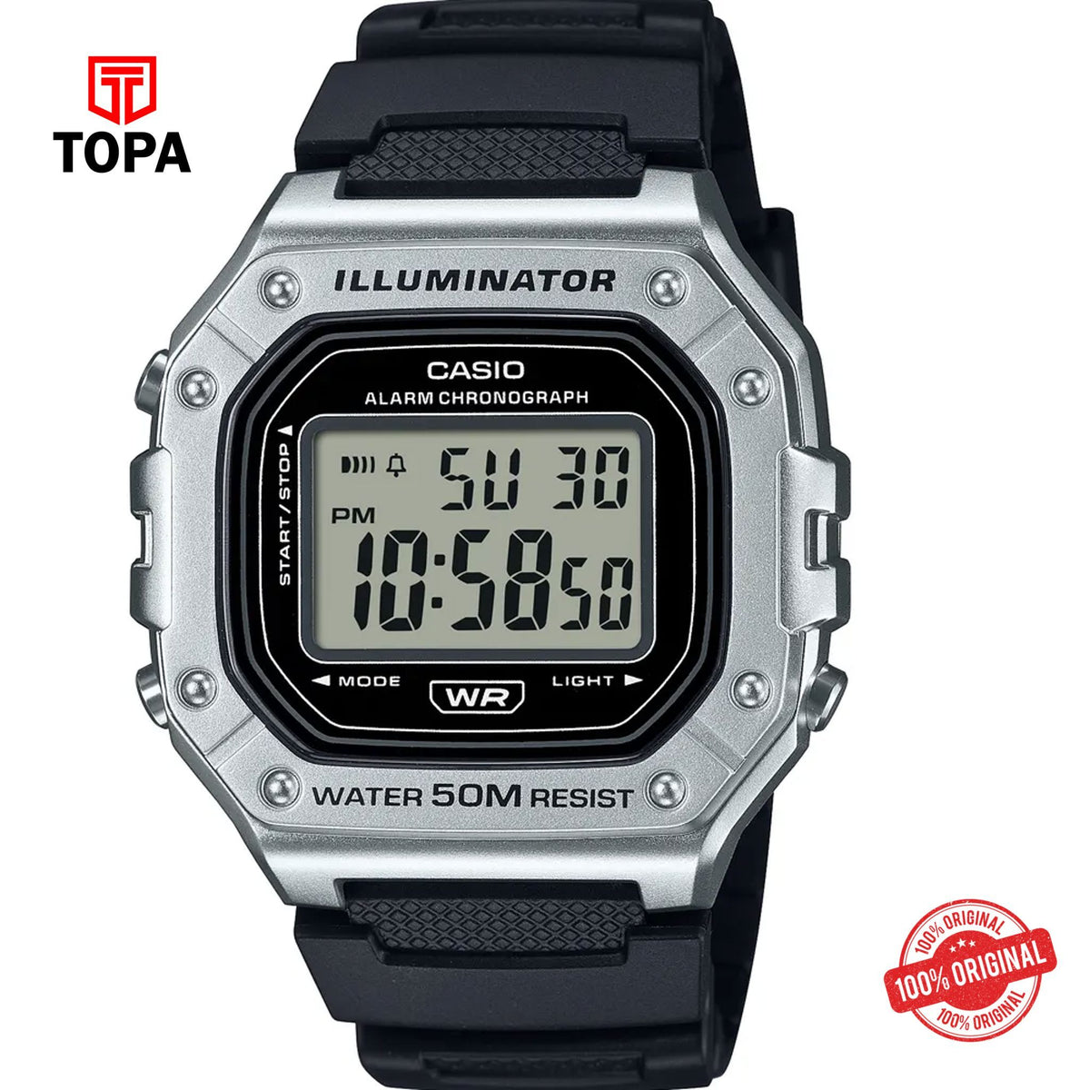 Casio W-218HM-7A Quartz Digital Men's Watch