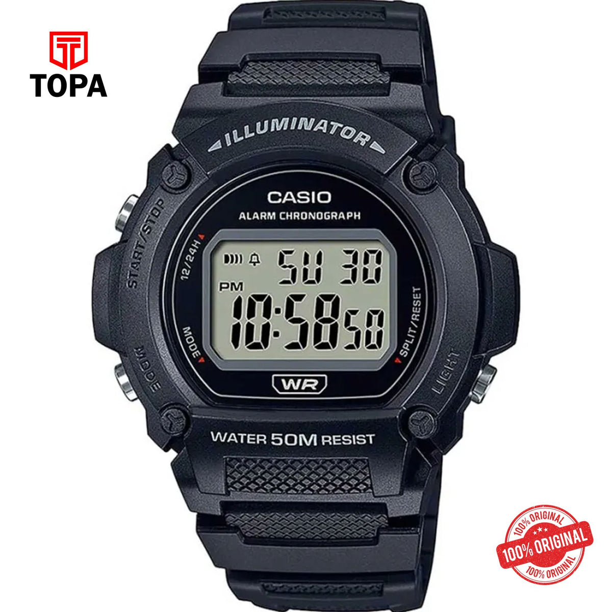 Casio W-219H-1AVCF Quartz Digital Men's Watch