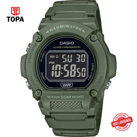 Casio W-219HC-3BV Quartz Digital Men's Watch