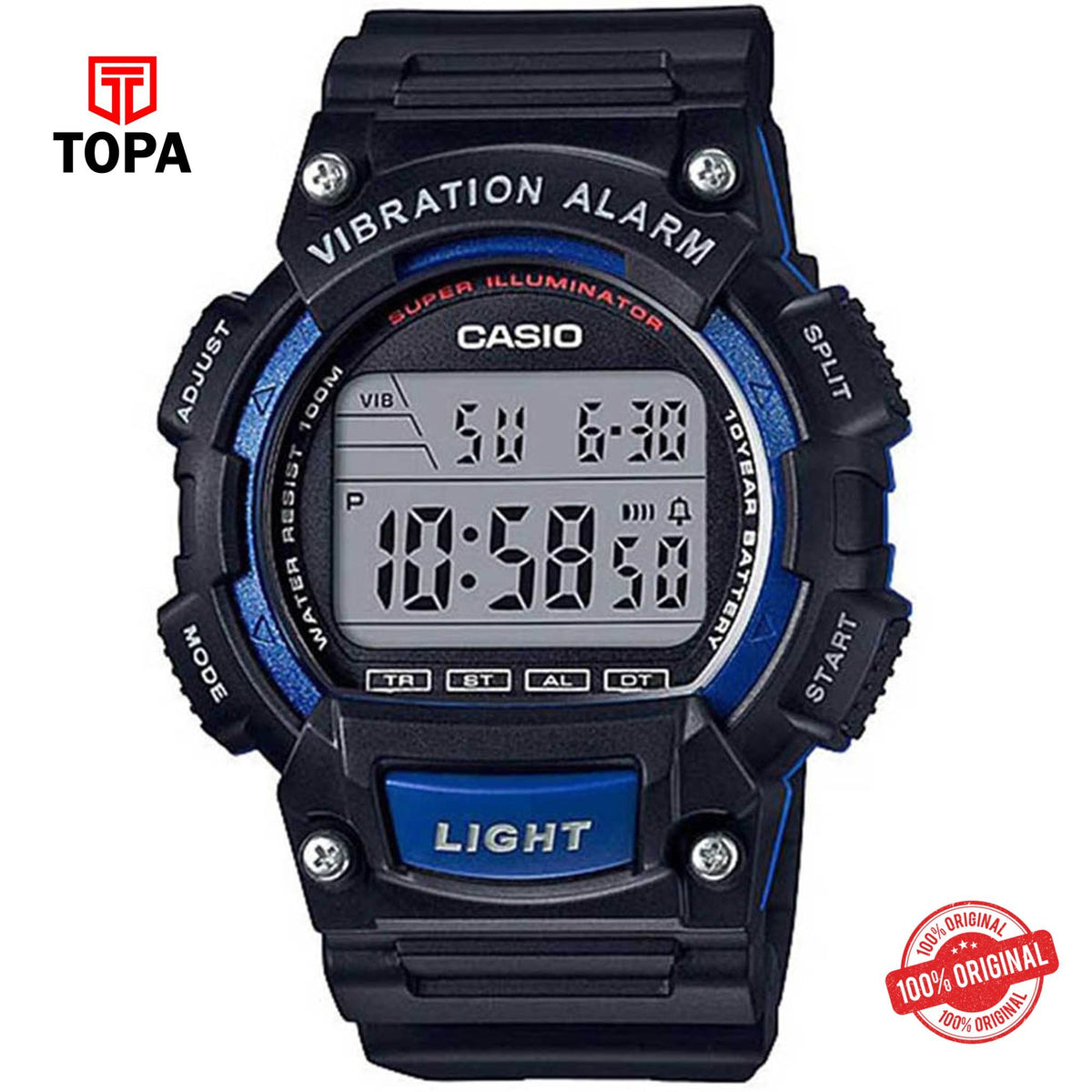 Casio W-736H-2A Quartz Digital Men's Watch
