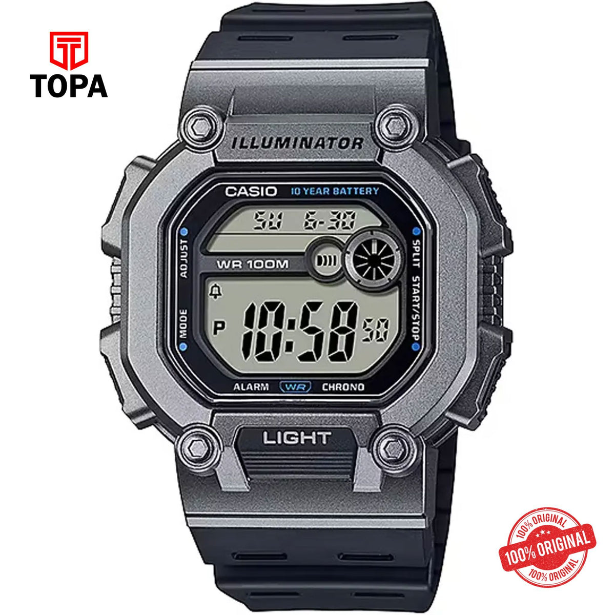 Casio W-737H-1A2 Quartz Digital Men's Watch