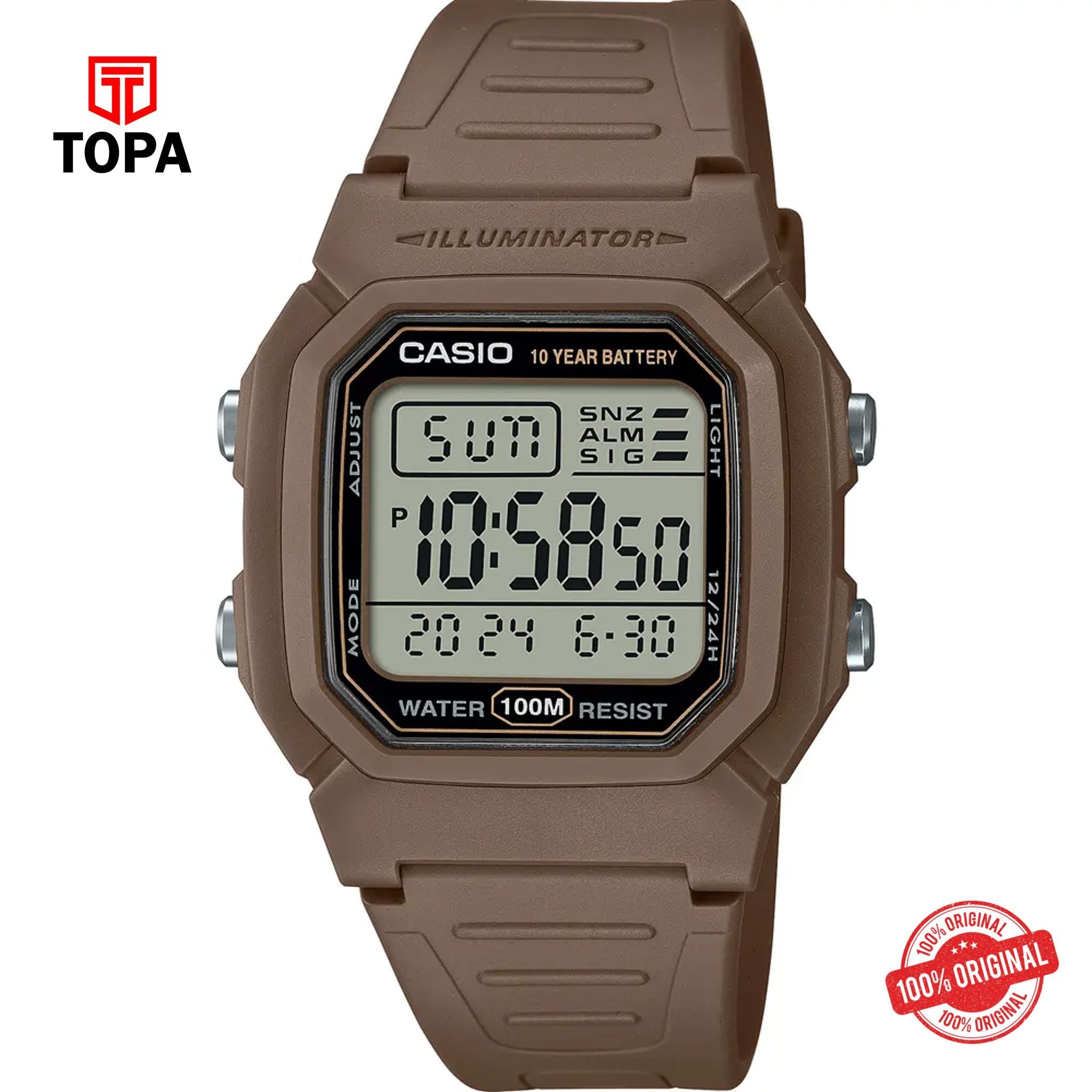 Casio W-800H-5A Quartz Digital Men's Watch
