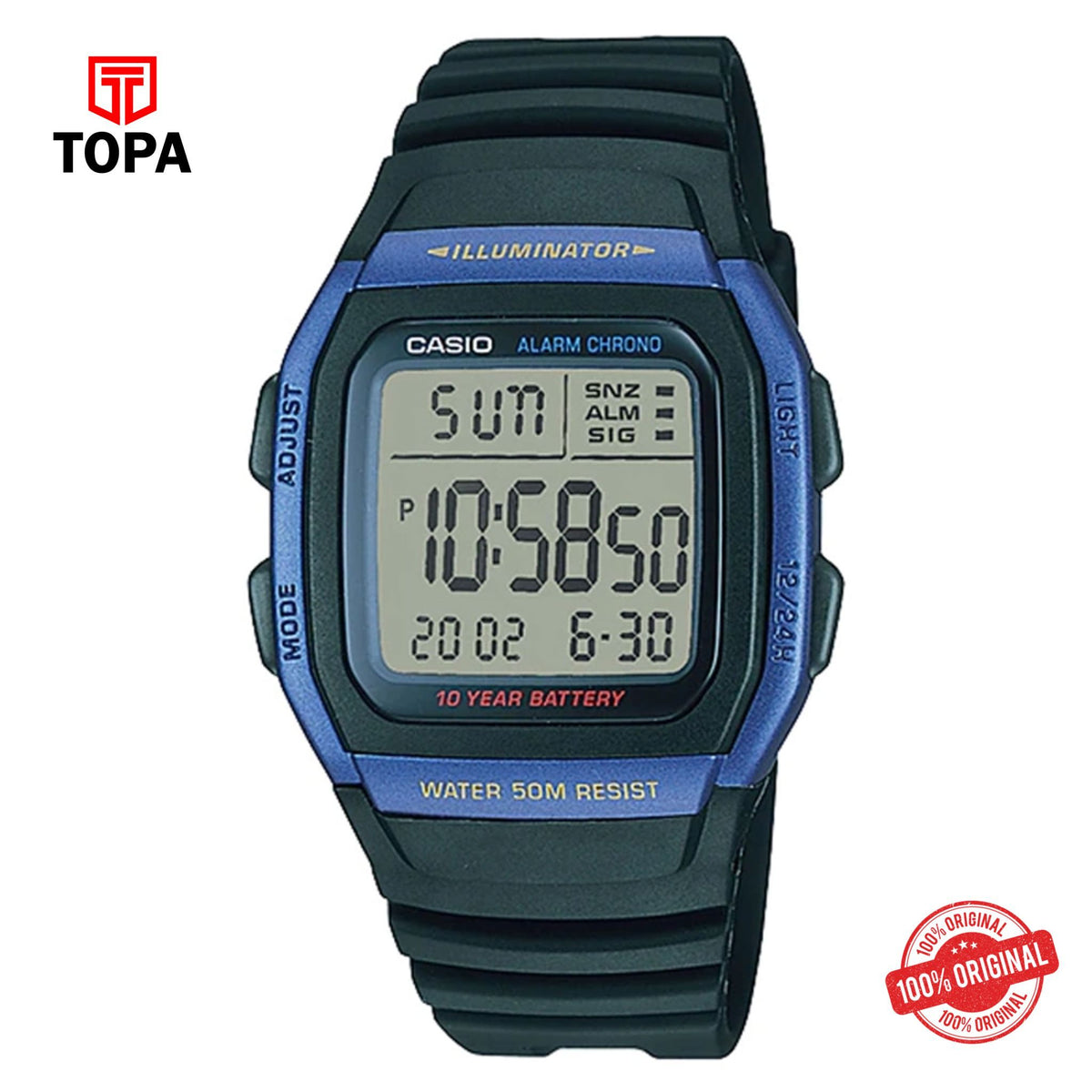 Casio W-96H-2AV Quartz Digital Men's Watch