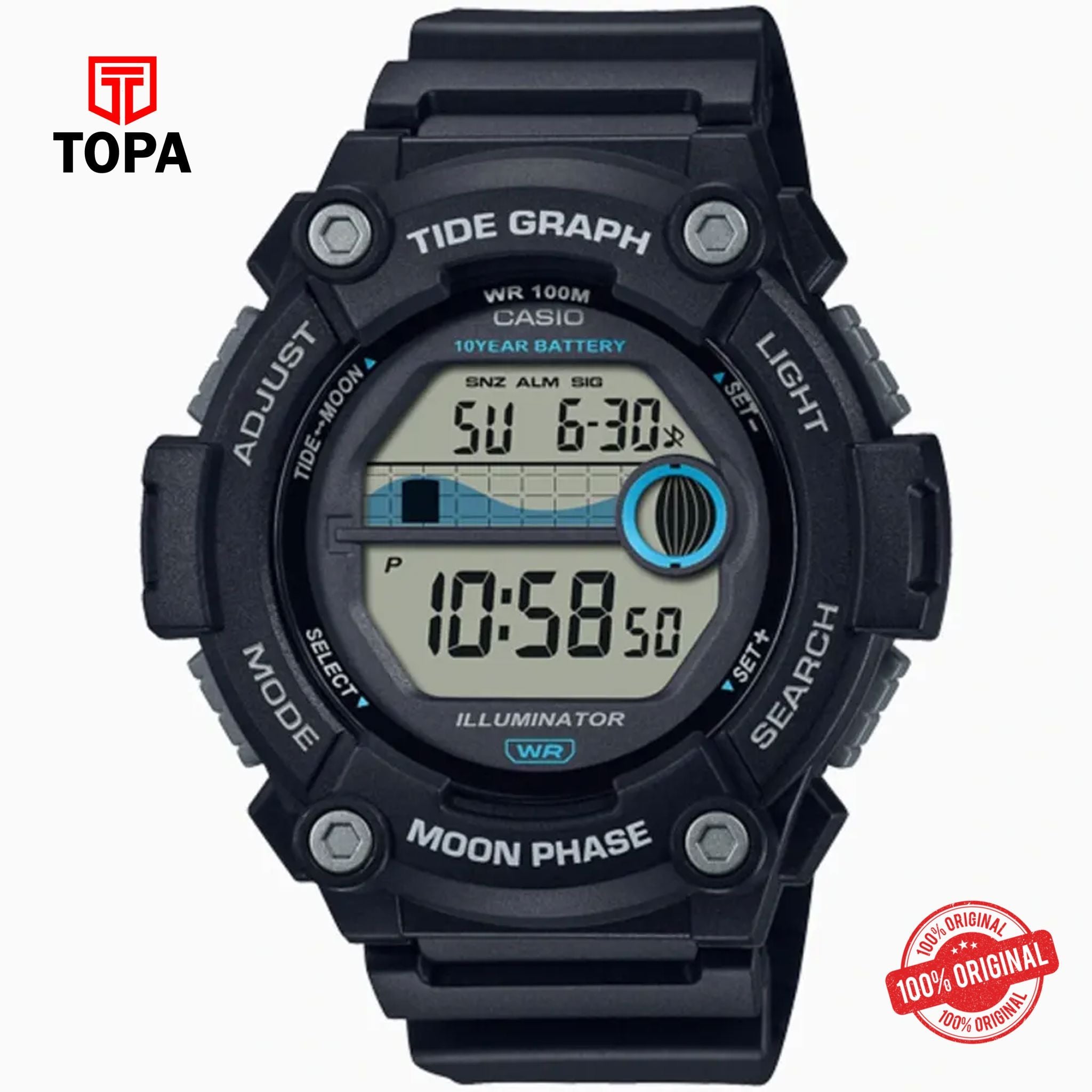 Casio WS-1300H-1A Quartz Digital Men's Watch