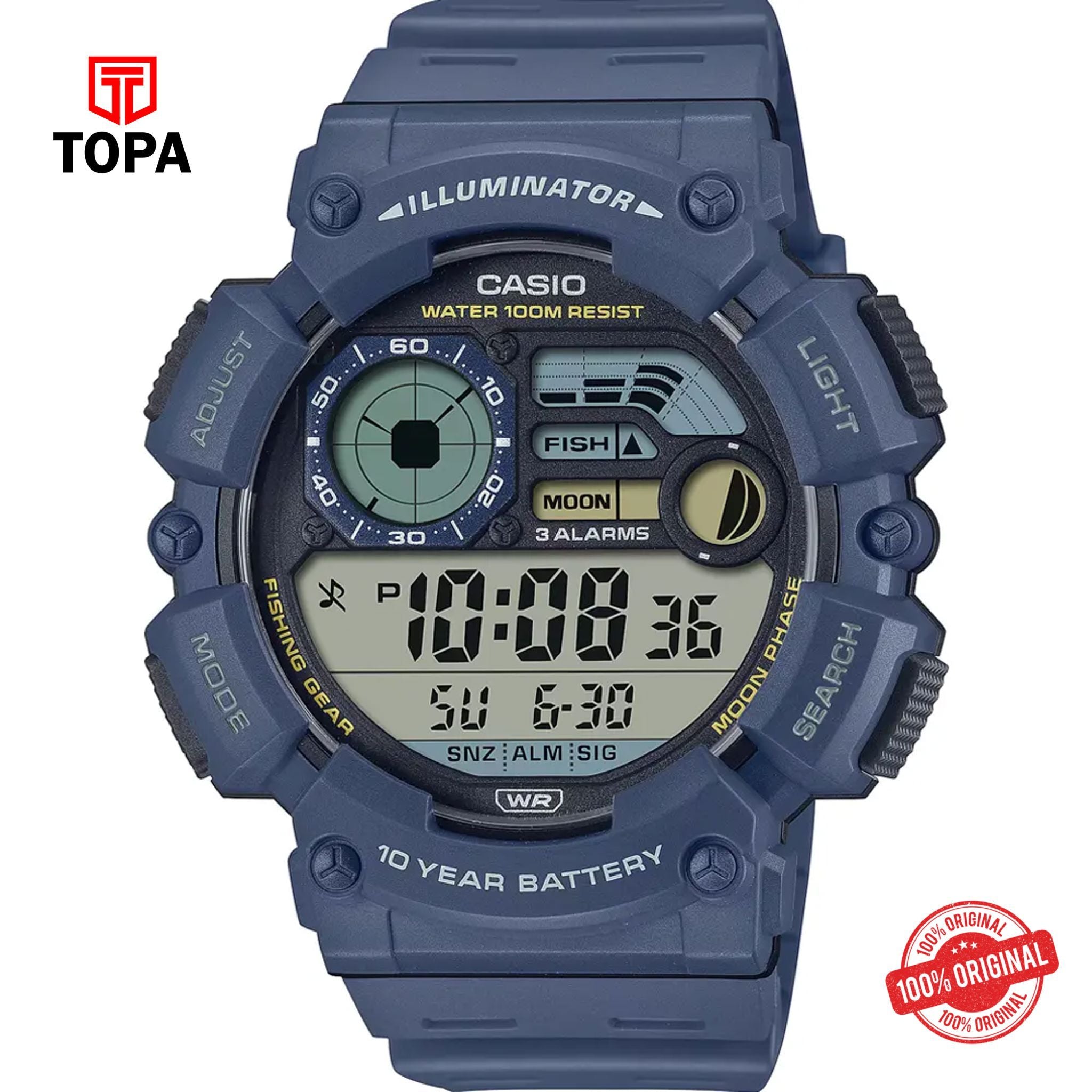 Casio WS-1500H-2A Quartz Digital Men's Watch