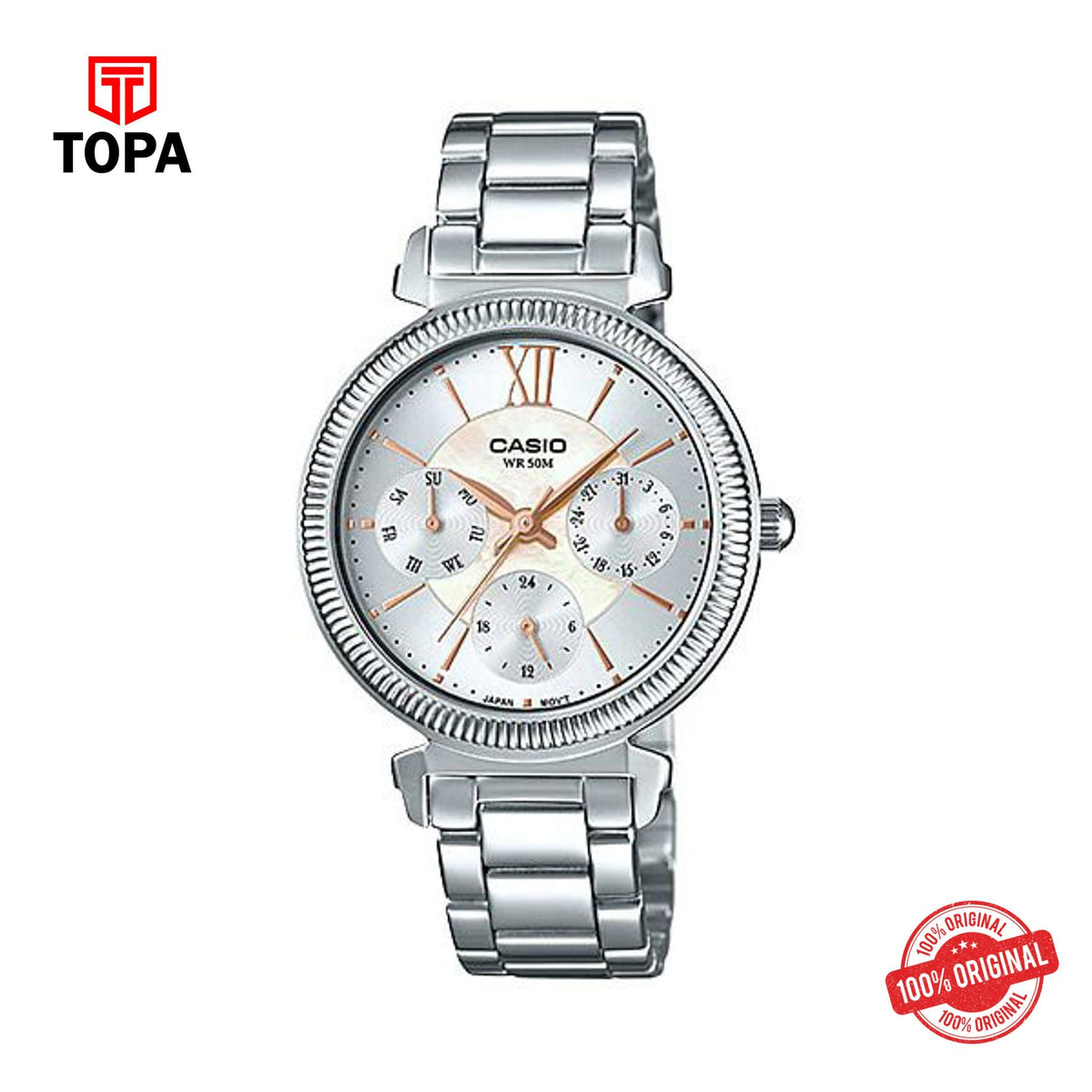 Casio LTP-E410D-7AVDF Quartz Analog Women's Watch