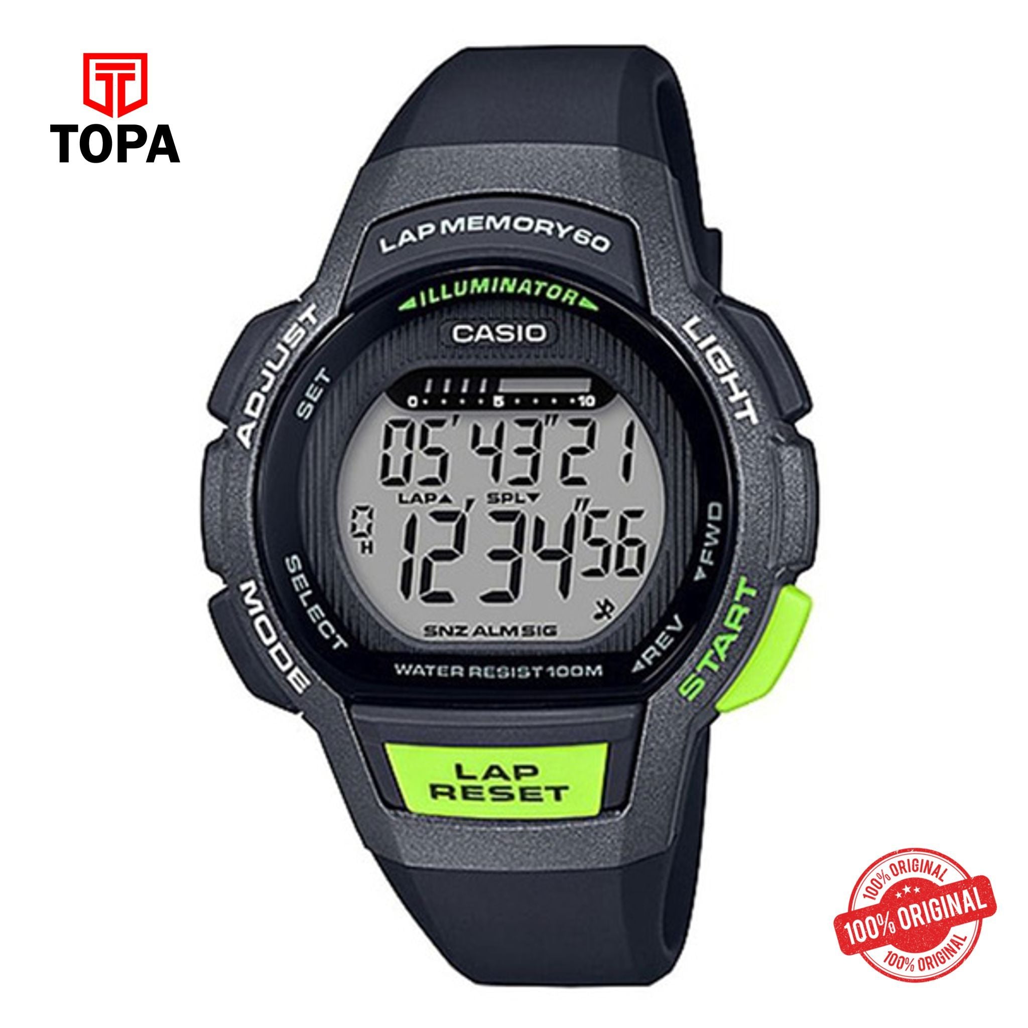 Casio LWS-100H-1AVDF Quartz Digital Unisex Watch