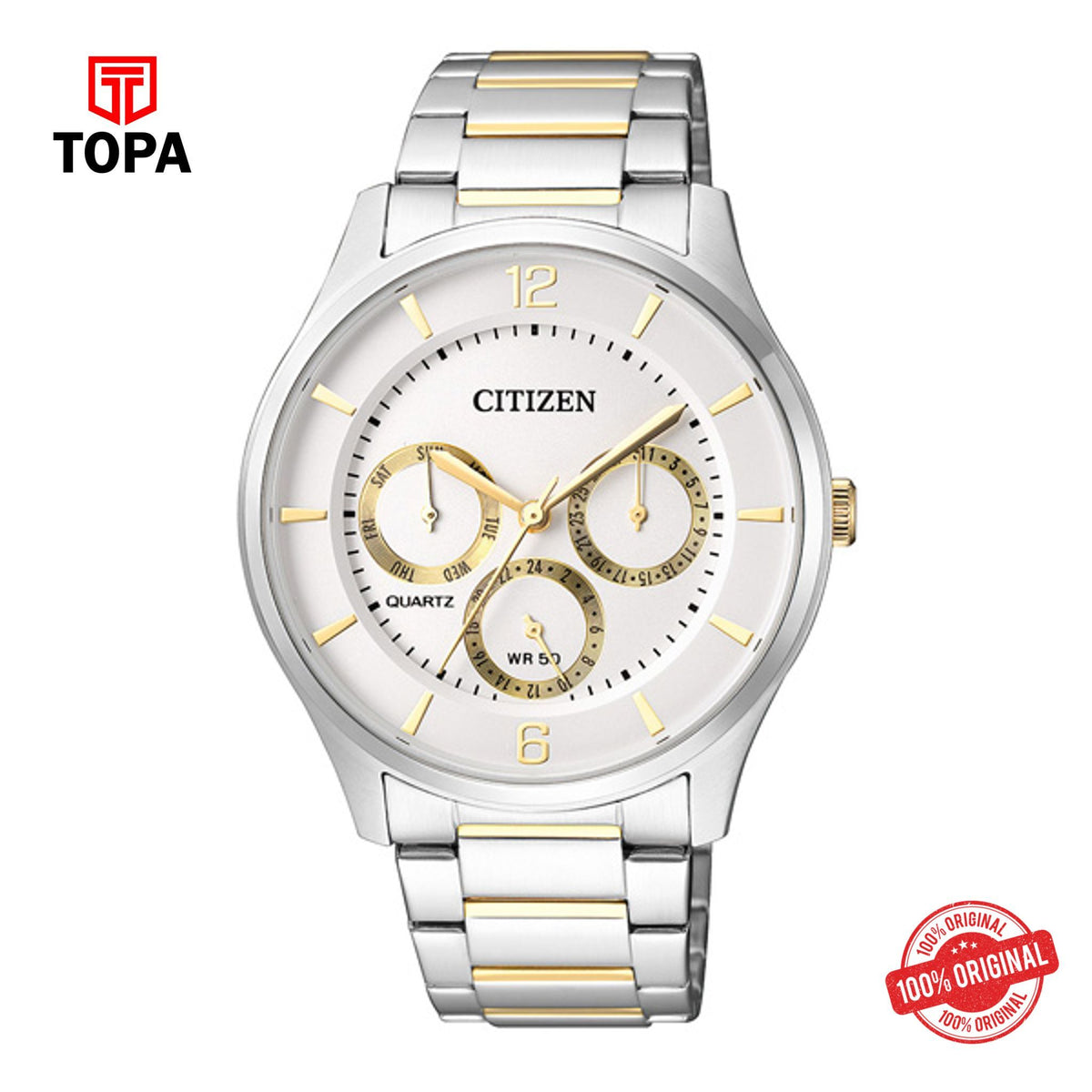 Topa Citizen-AG8358-87A-Chain-Strap-Wrist-Watch-for-Men - Product Image 1