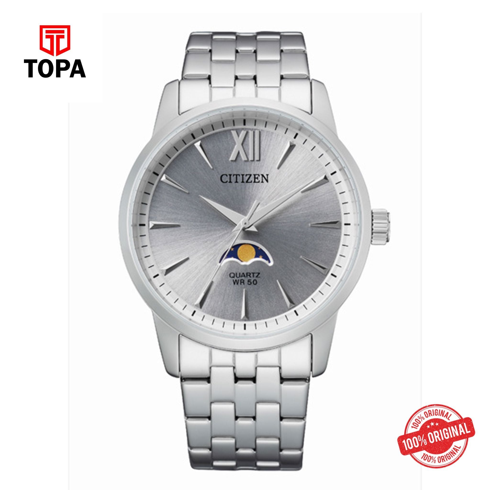 Topa Citizen-AK5000-54A-Men-Chain-Strap-Watch - Product Image 1