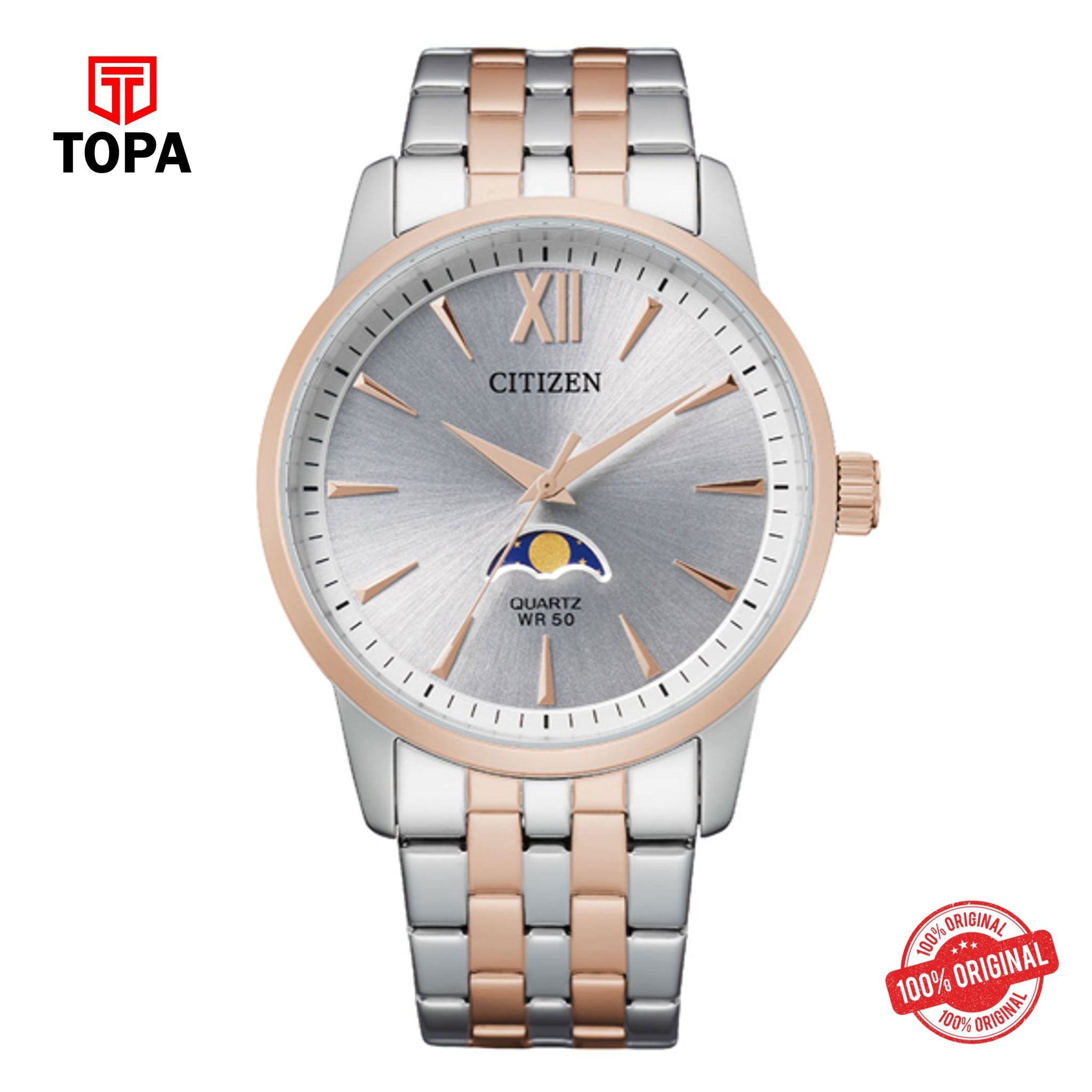 Topa Citizen-AK5006-58A-Metal-Band-Mens-Watch - Product Image 1