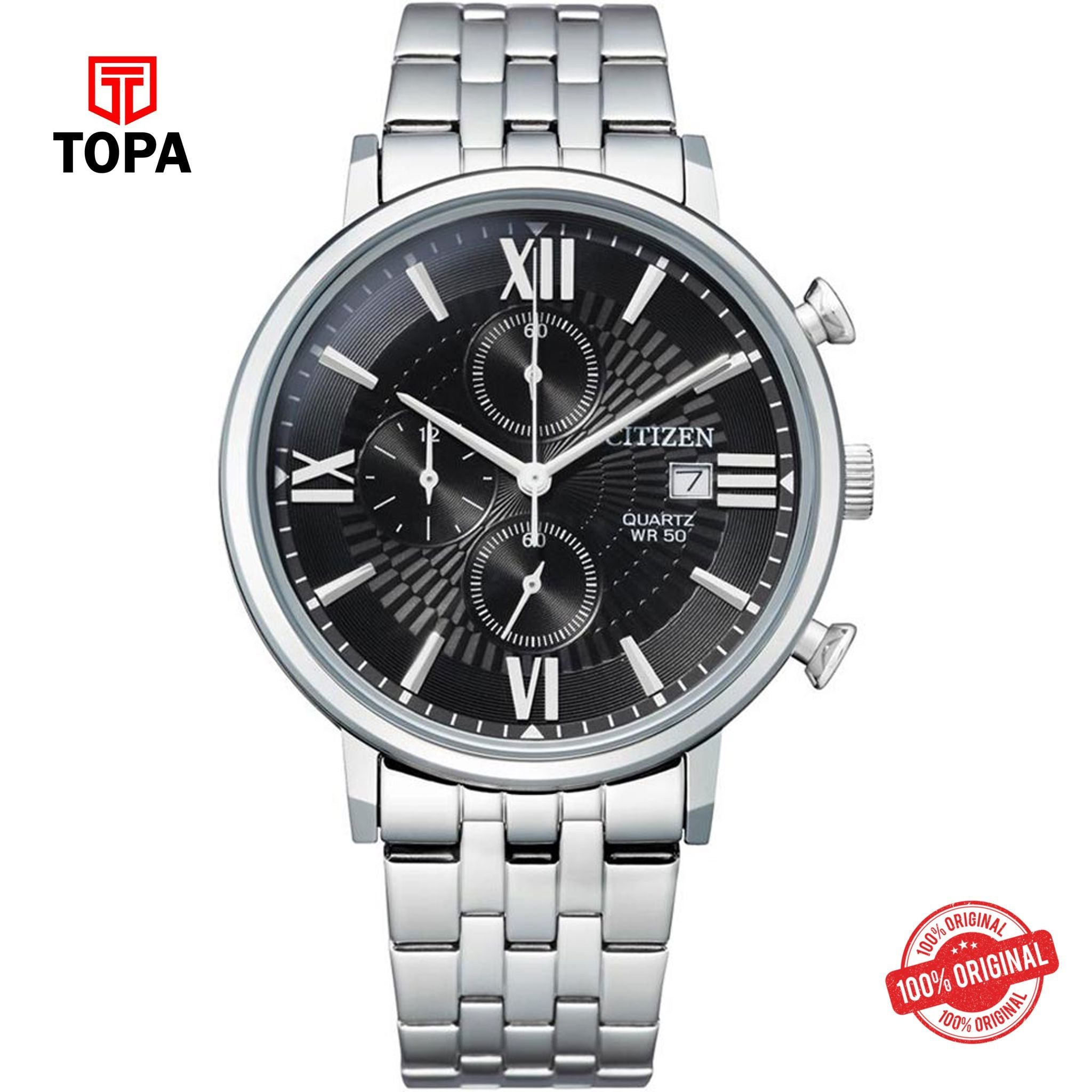 Topa Citizen-AN3610-71E-Metal-Band-Mens-Watch - Product Image 1