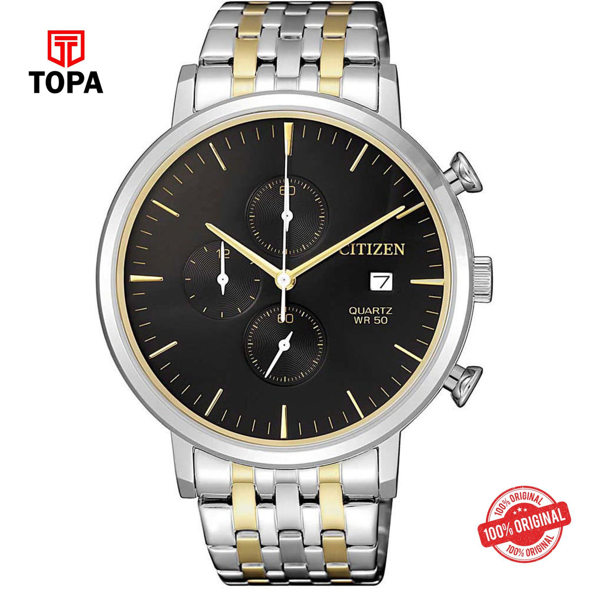 Topa Citizen-AN3614-54E-Metal-Band-Mens-Watch - Product Image 1