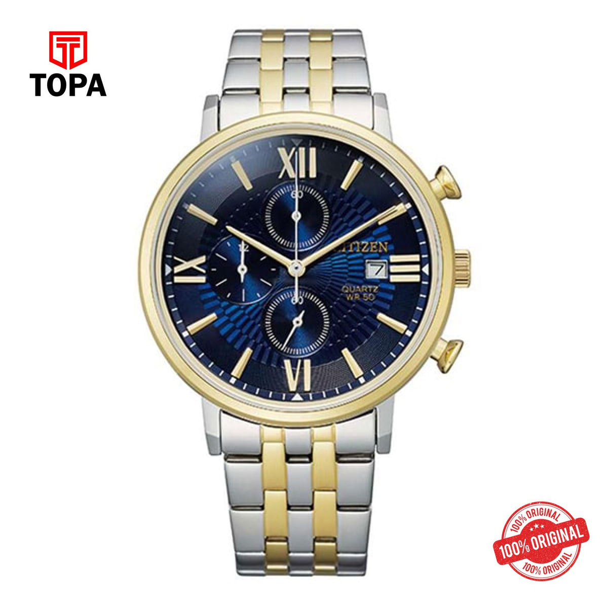 Topa Citizen-AN3616-75L-Chronograph-Metal-Band-Mens-Watch - Product Image 1