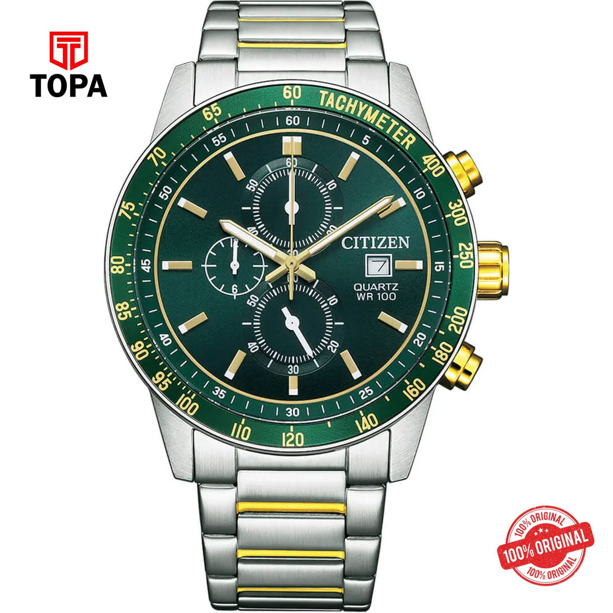 Topa Citizen-AN3689-55X-Metal-Band-Men-Watch - Product Image 1