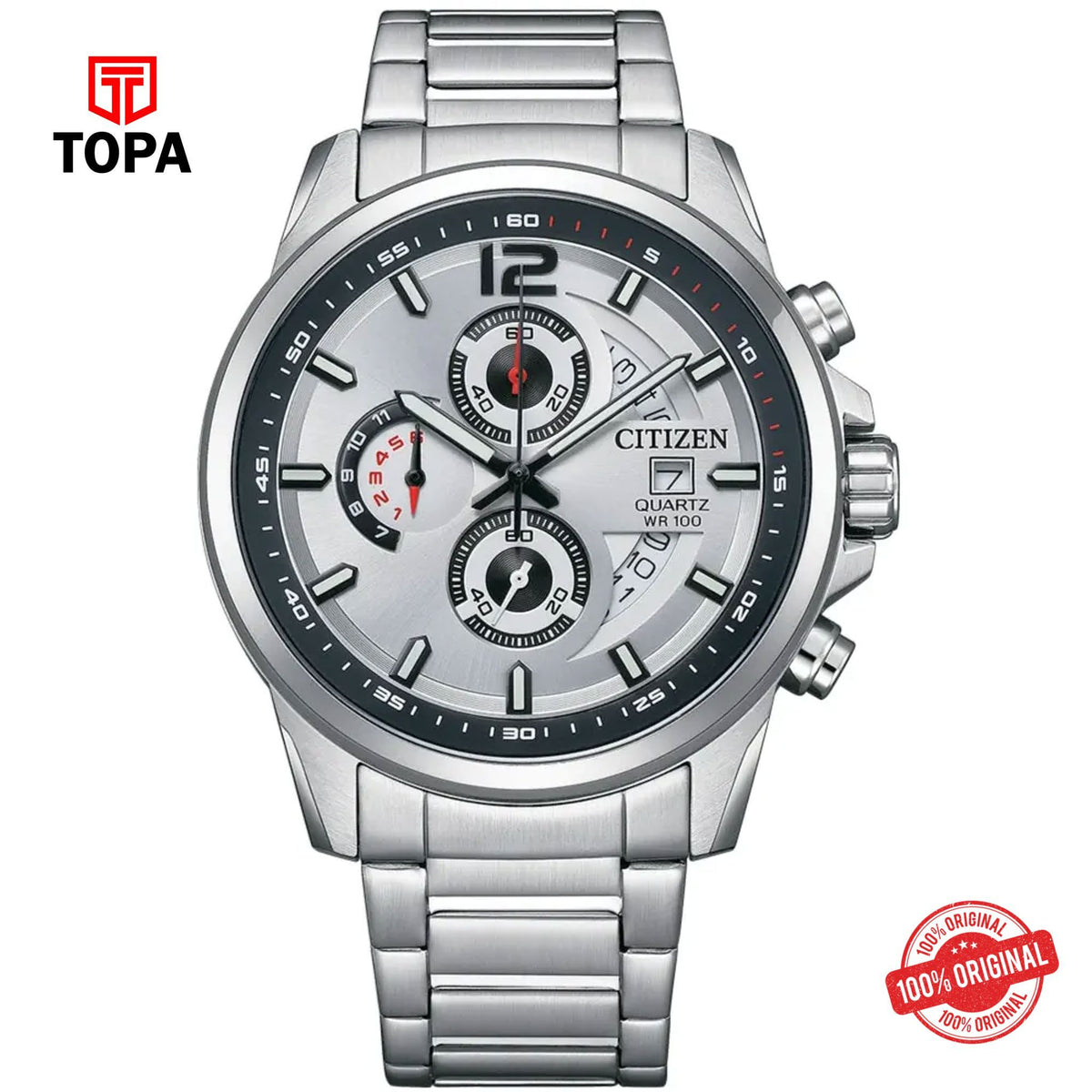 Topa Citizen-AN3690-56A-Metal-Band-Men-Watch - Product Image 1