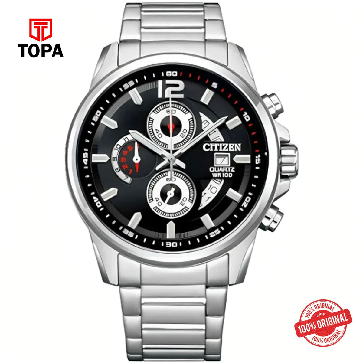 Topa Citizen-AN3690-56E-Metal-Band-Men-Watch - Product Image 1